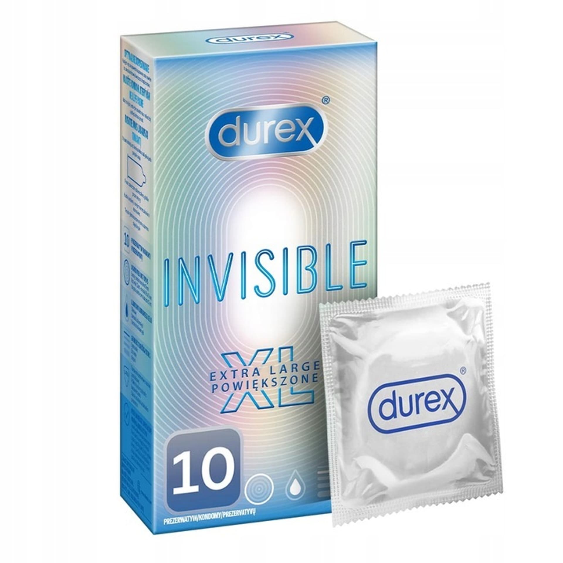 

Durex Invisible XL Powiększone 10 szt.