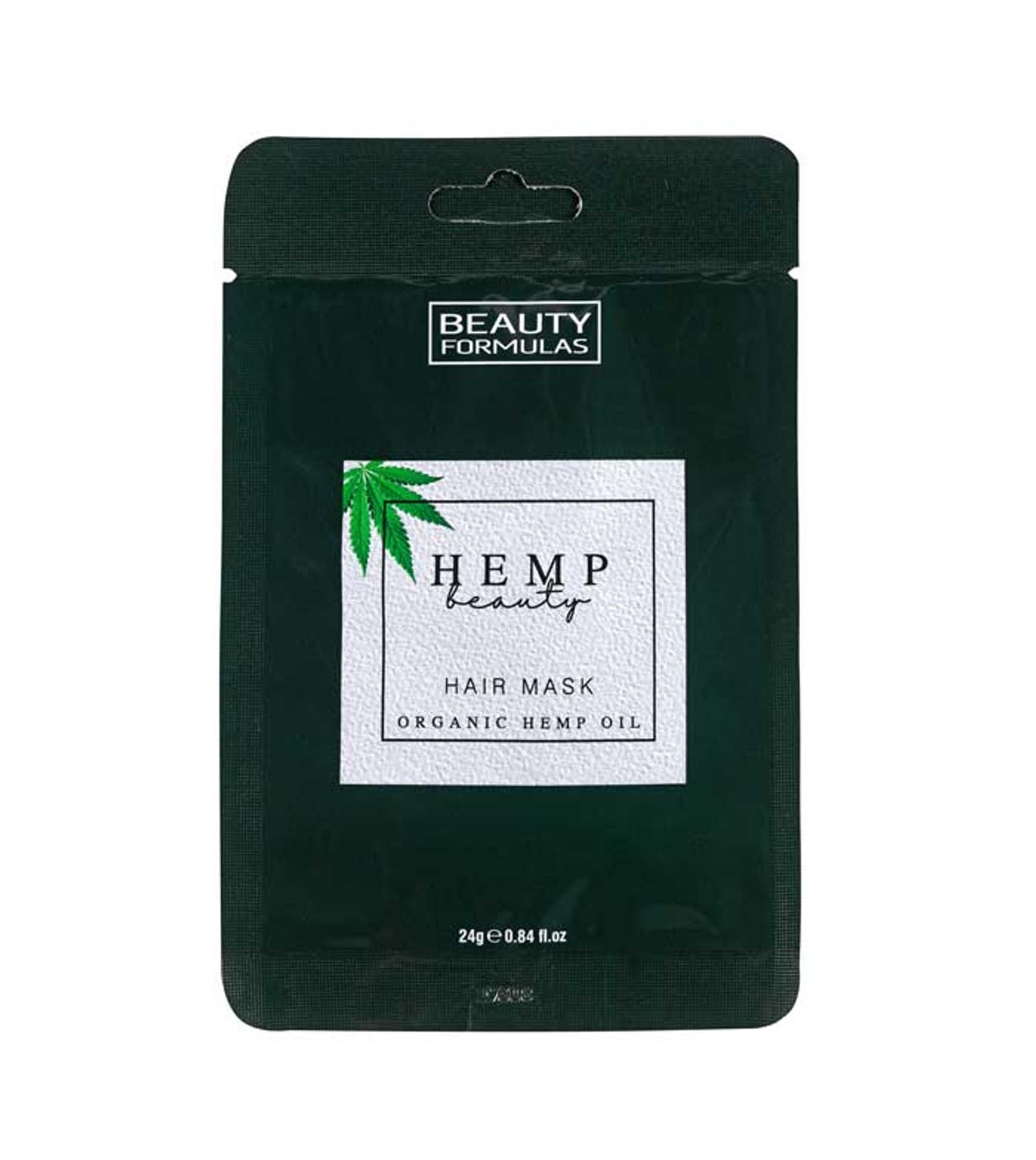 

Beauty Formulas Hemp Beauty Hair Mask maska do włosów z organicznym olejem konopnym 24g