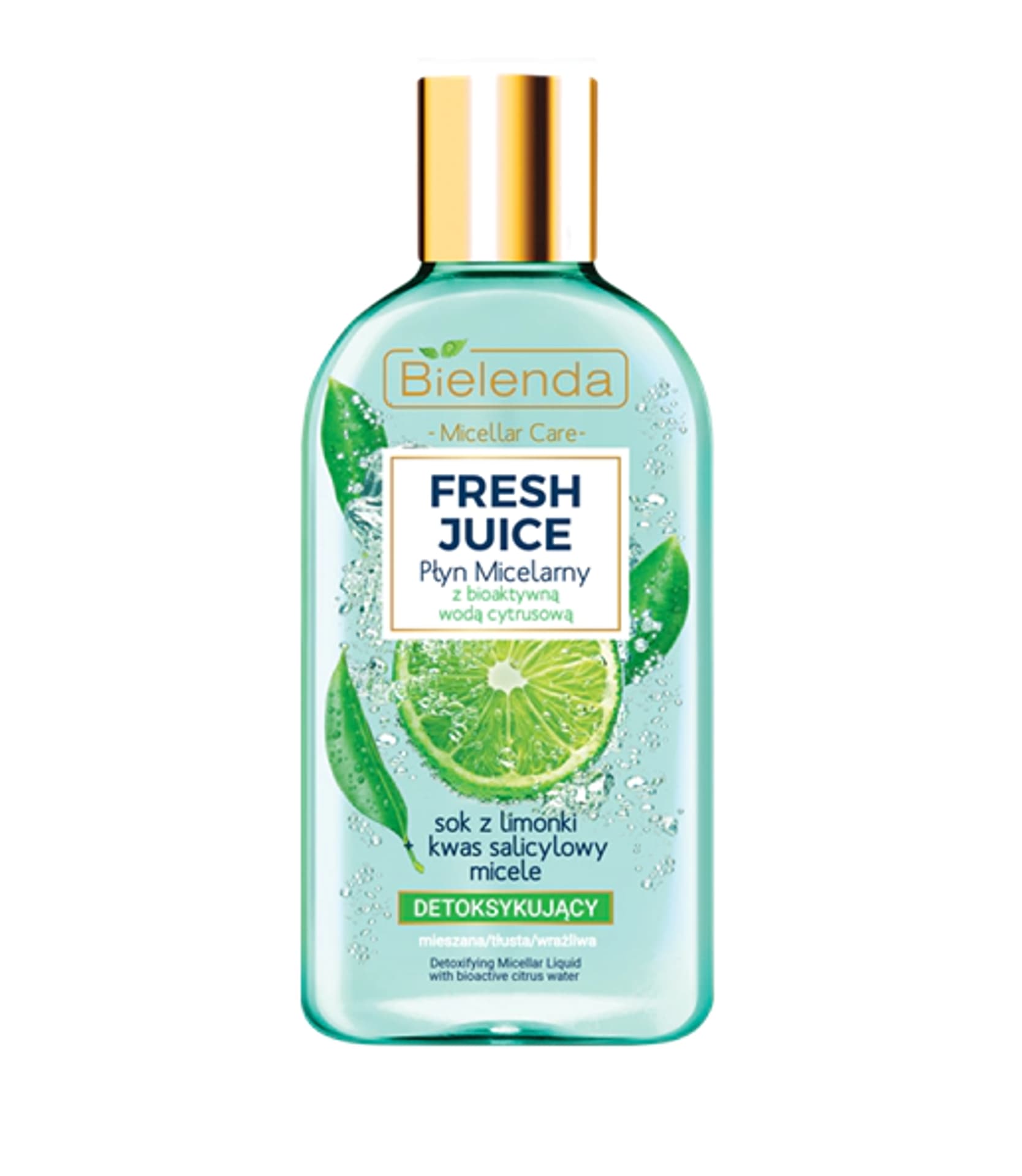 

Bielenda Fresh Juice Płyn micelarny detoksykujący z wodą cytrusową Limonka 500ml