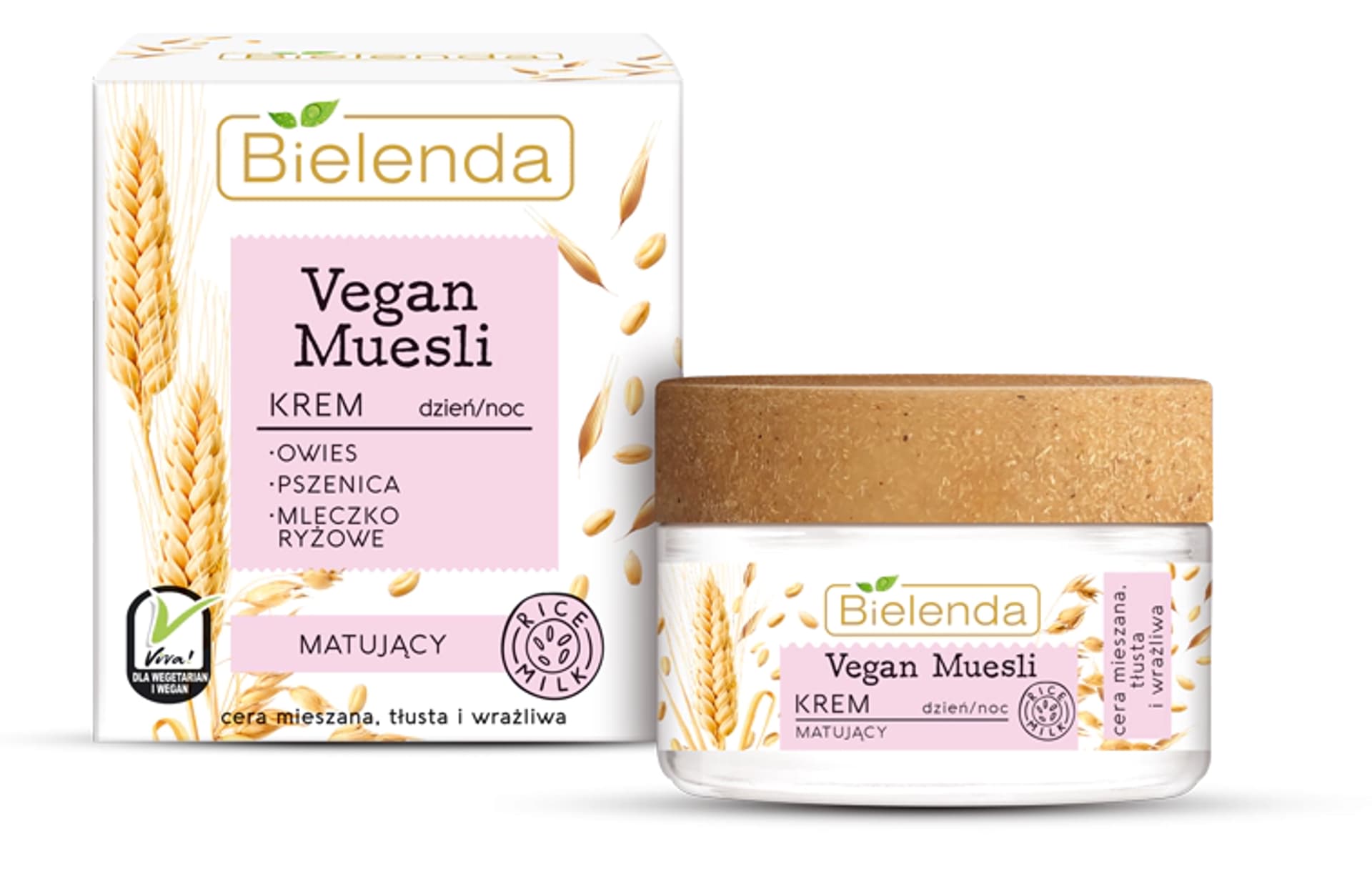 

Bielenda Vegan Muesli Krem matujący na dzień i noc - cera mieszana,tłusta,wrażliwa 50ml