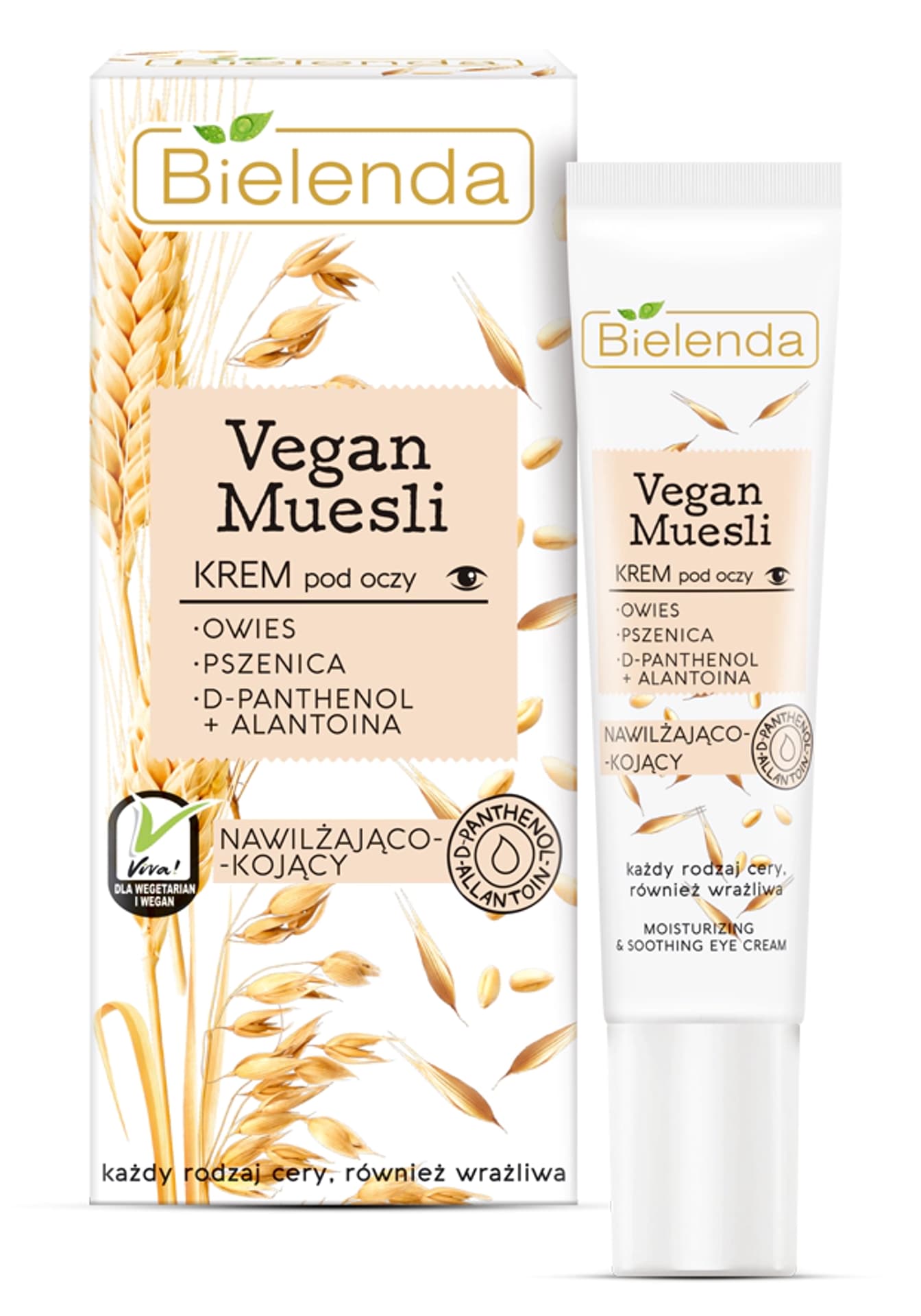 

Bielenda Vegan Muesli Krem nawilżająco-kojący pod oczy - każdy rodzaj cery 15ml