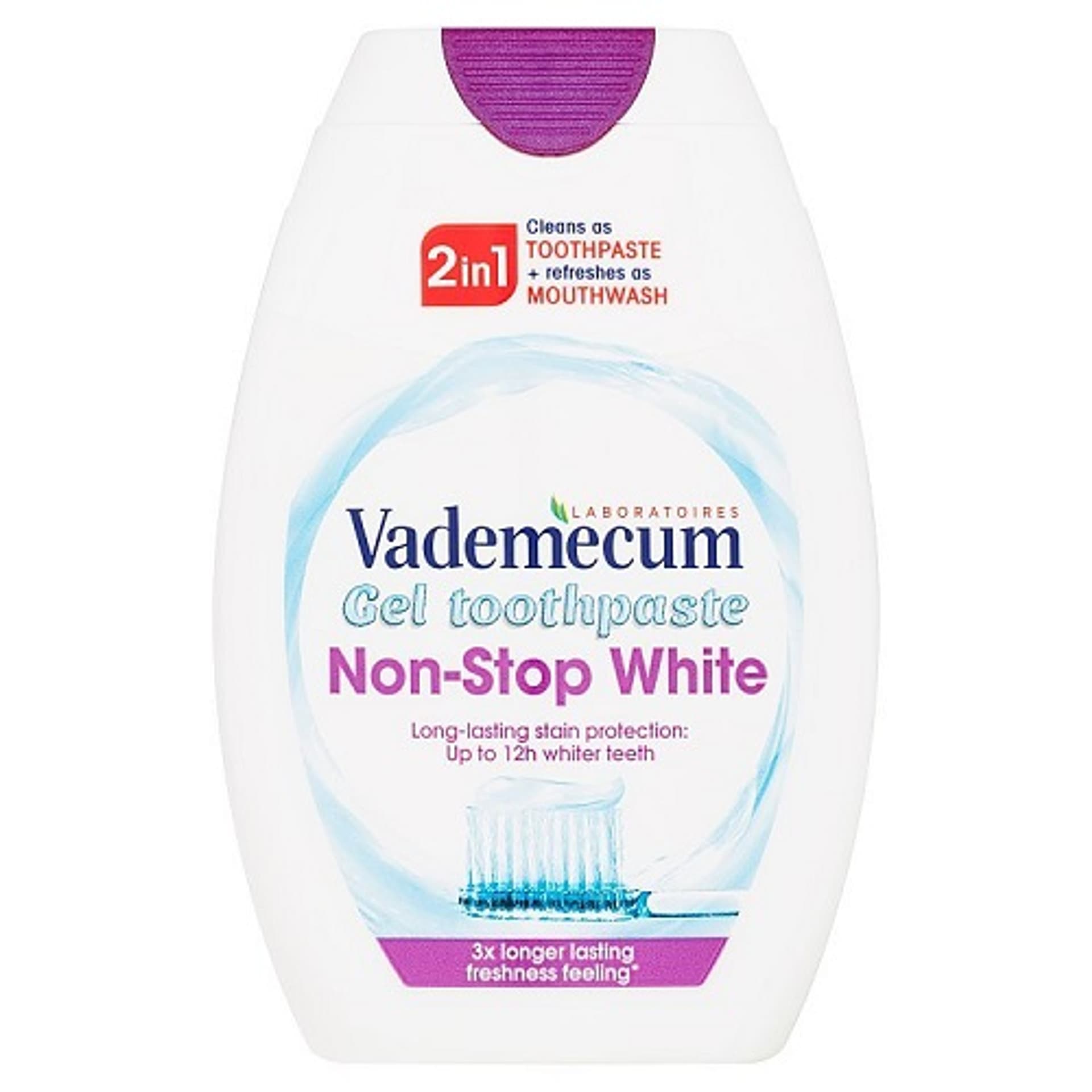 

Vademecum Pasta do zębów w żelu 2w1 - Non Stop White 75ml