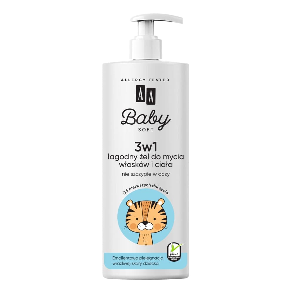

AA Baby Soft 3w1 łagodny żel do mycia włosków i ciała 500ml