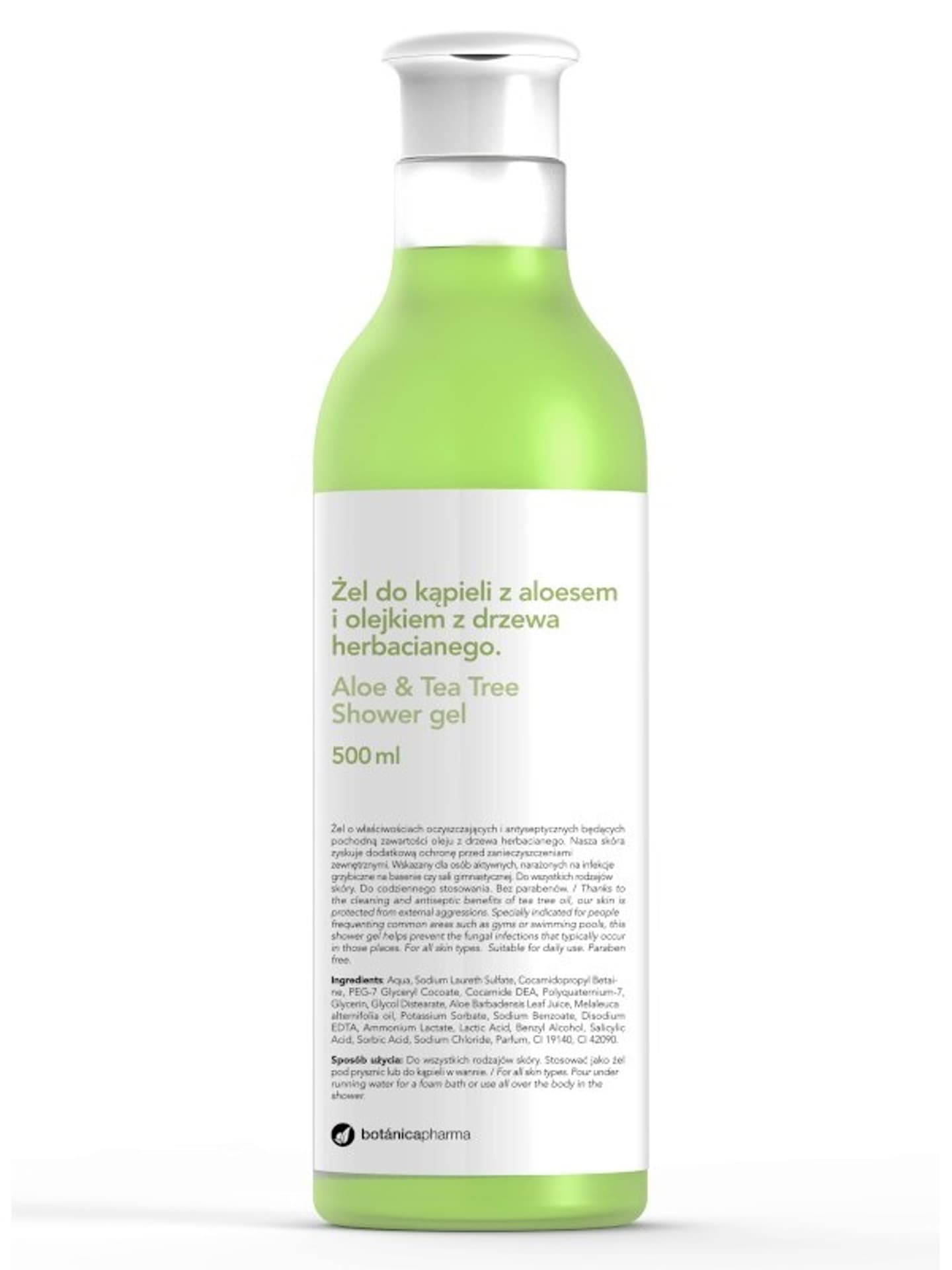 

Botanicapharma Aloe Tea Tree Shower Gel żel do kąpieli z aloesem i olejkiem z drzewa herbacianego 500ml