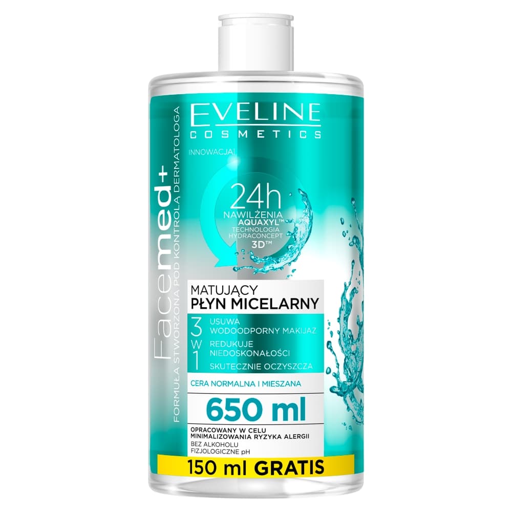 

EVELINE FACEMED MATUJĄCY 3W1 PŁYN MICELARNY 650 ML