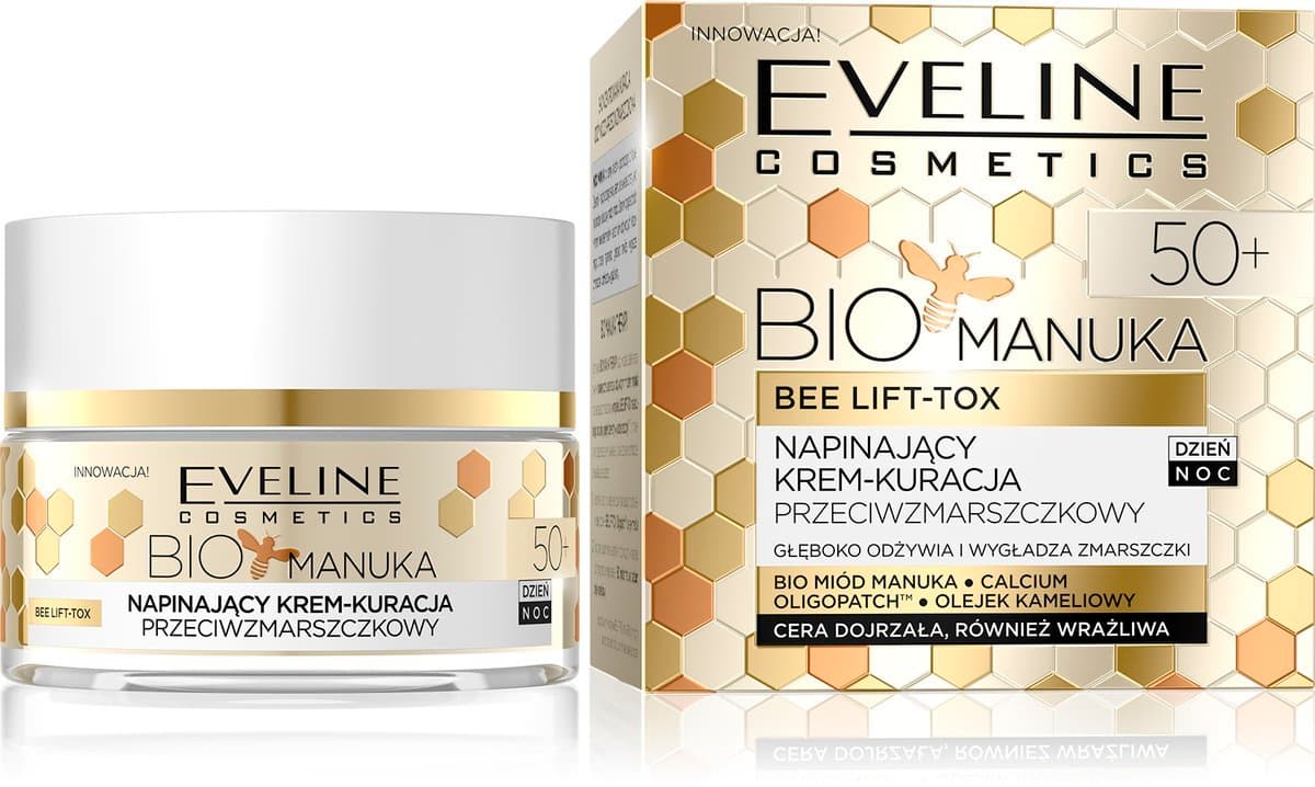 

Eveline Bio Manuka 50+ Krem-kuracja napinający przeciwzmarszczkowy na dzień i noc 50ml