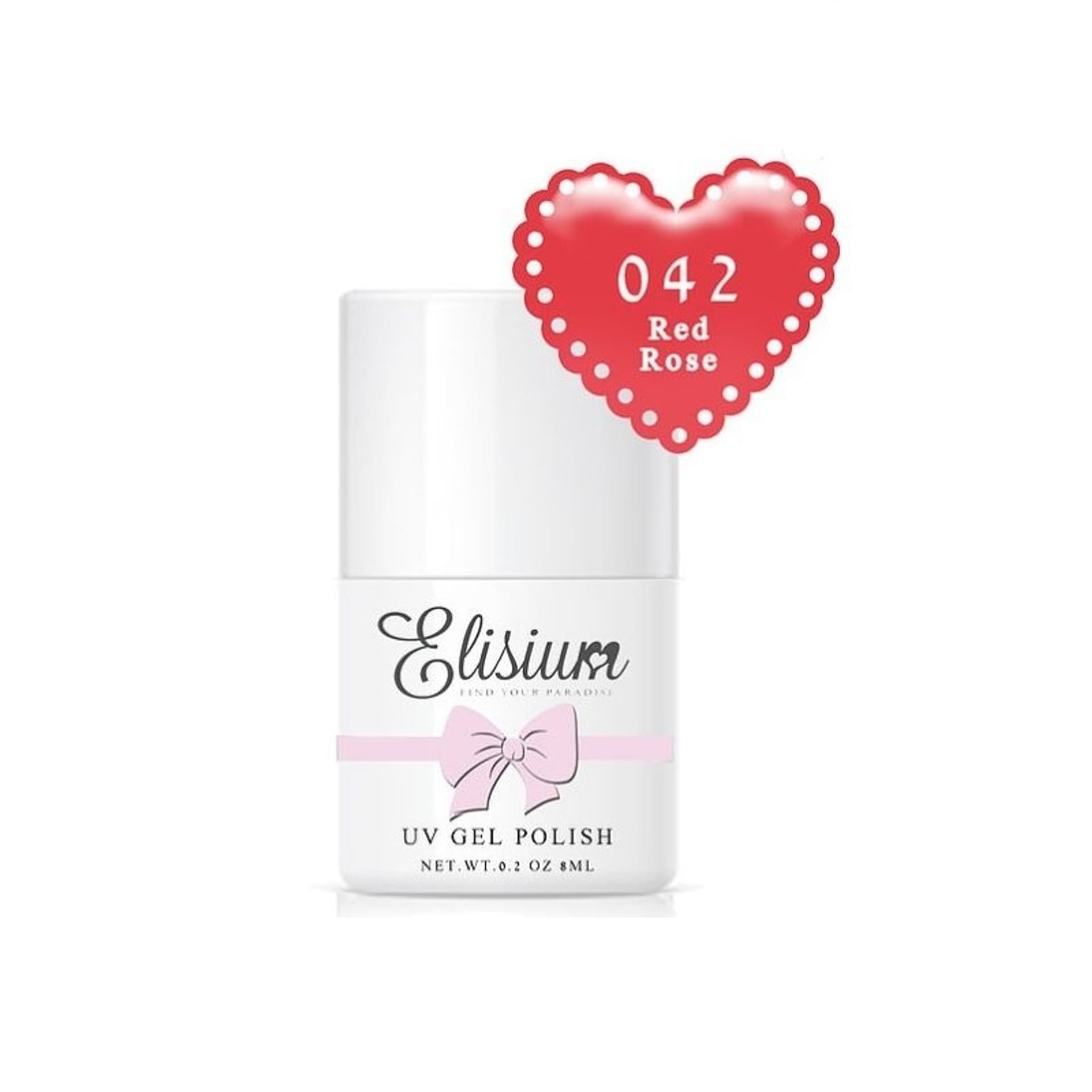 

Elisium UV Gel Polish lakier hybrydowy do paznokci 042 Red Rose 8ml