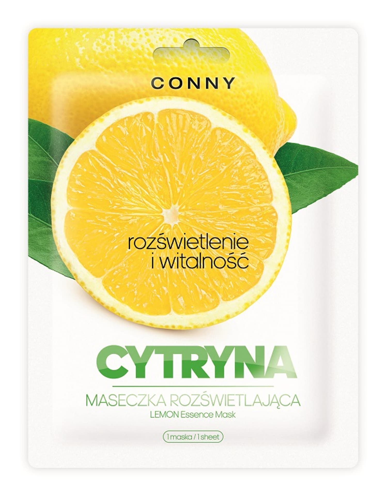 

Conny Lemon Essence Mask rozświetlająca maseczka w płachcie Cytryna 23g