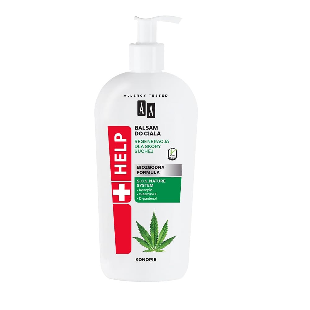 

AA HELP Balsam do ciała Konopie - regeneracja dla skóry suchej 400ml
