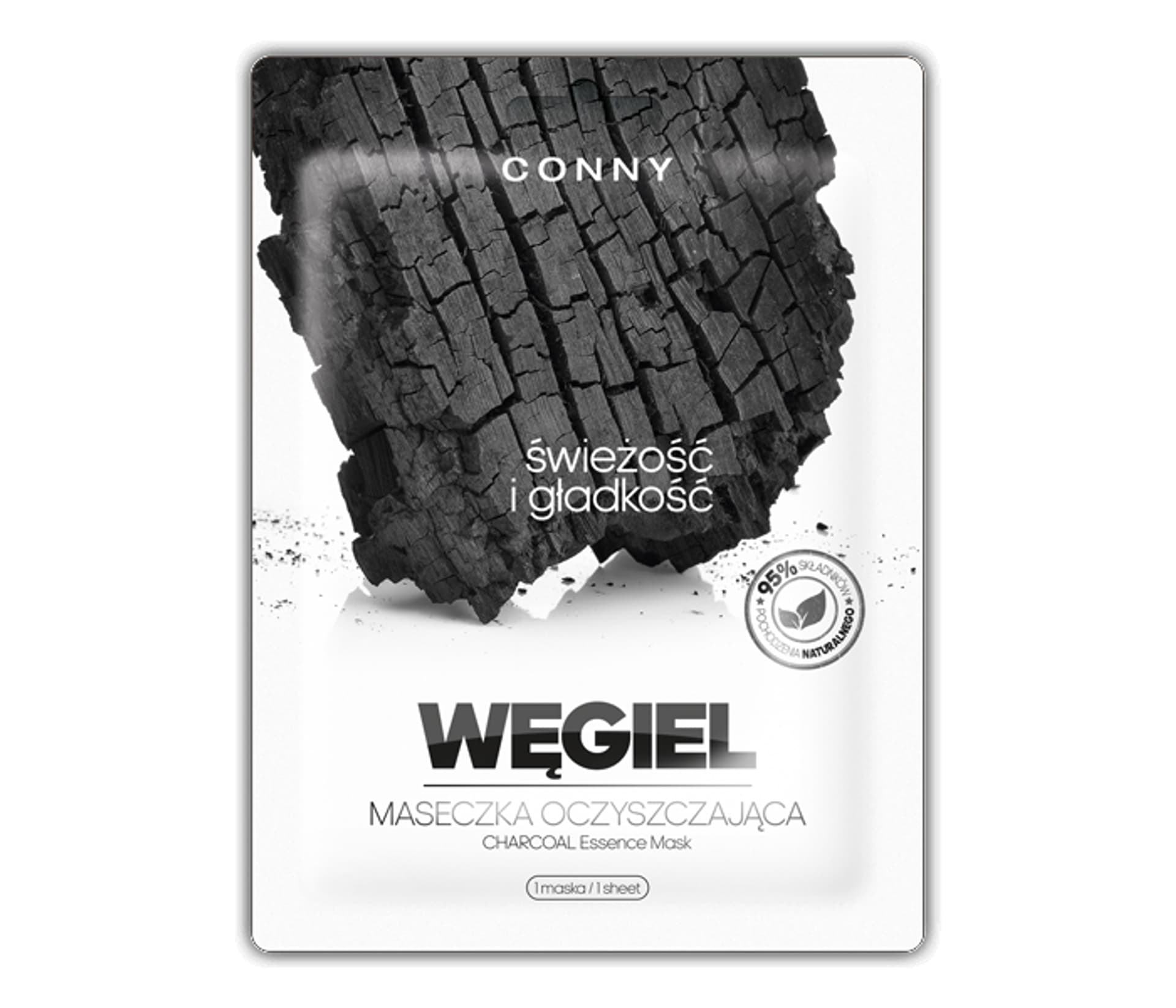 

Conny Charcoal Essence Mask oczyszczająca maseczka w płachcie Węgiel Drzewny 23g