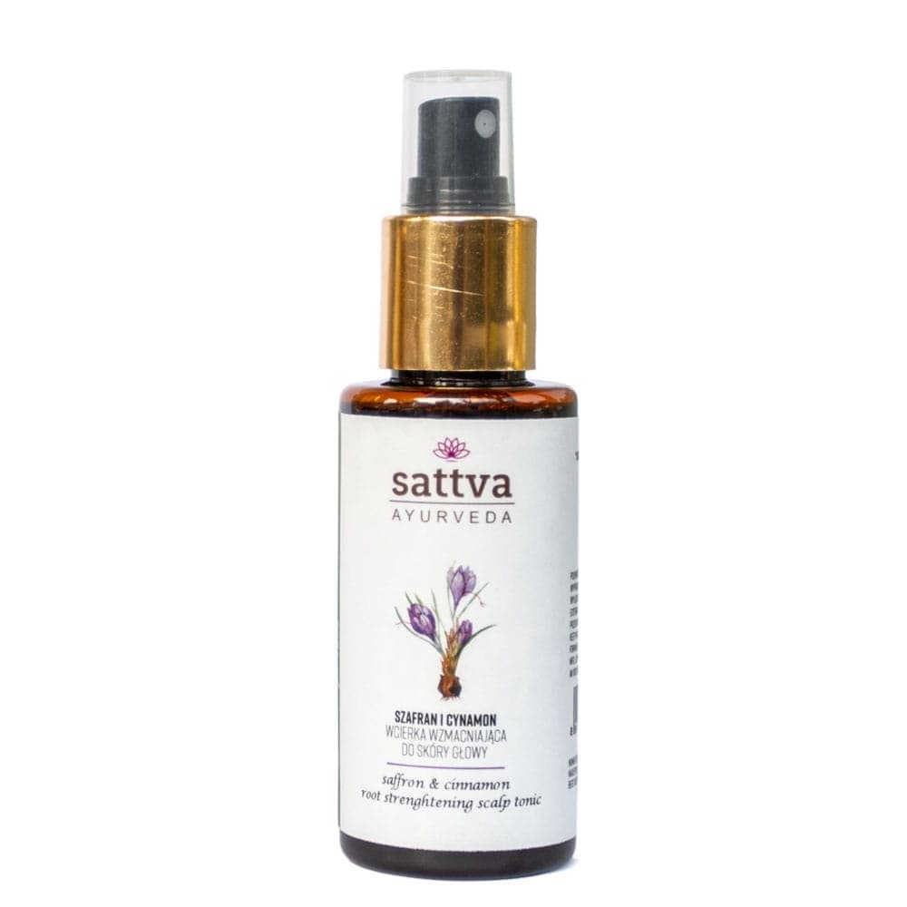 

Sattva wcierka wzmacniająca do skóry głowy Saffron Cinnamon Root Strenghtening Scalp Tonic 100ml (W)