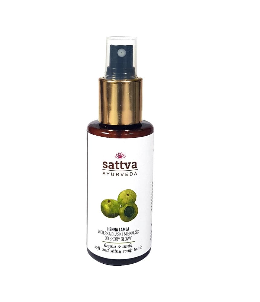 

Sattva Soft And Shiny Scalp Tonic wcierka blask i miękkość do skóry głowy Henna Amla 100ml