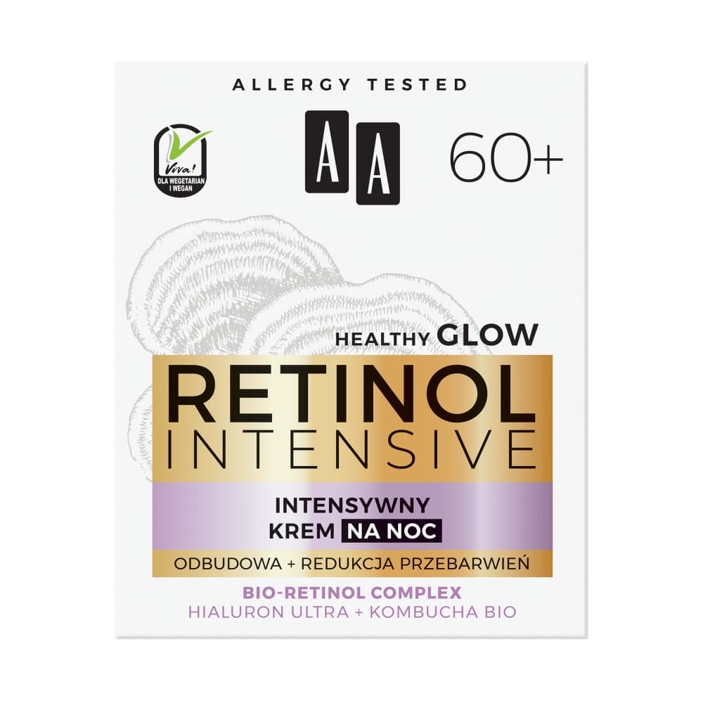 

AA Retinol Intensywny Krem na noc odbudowa - redukcja przebarwień 60+