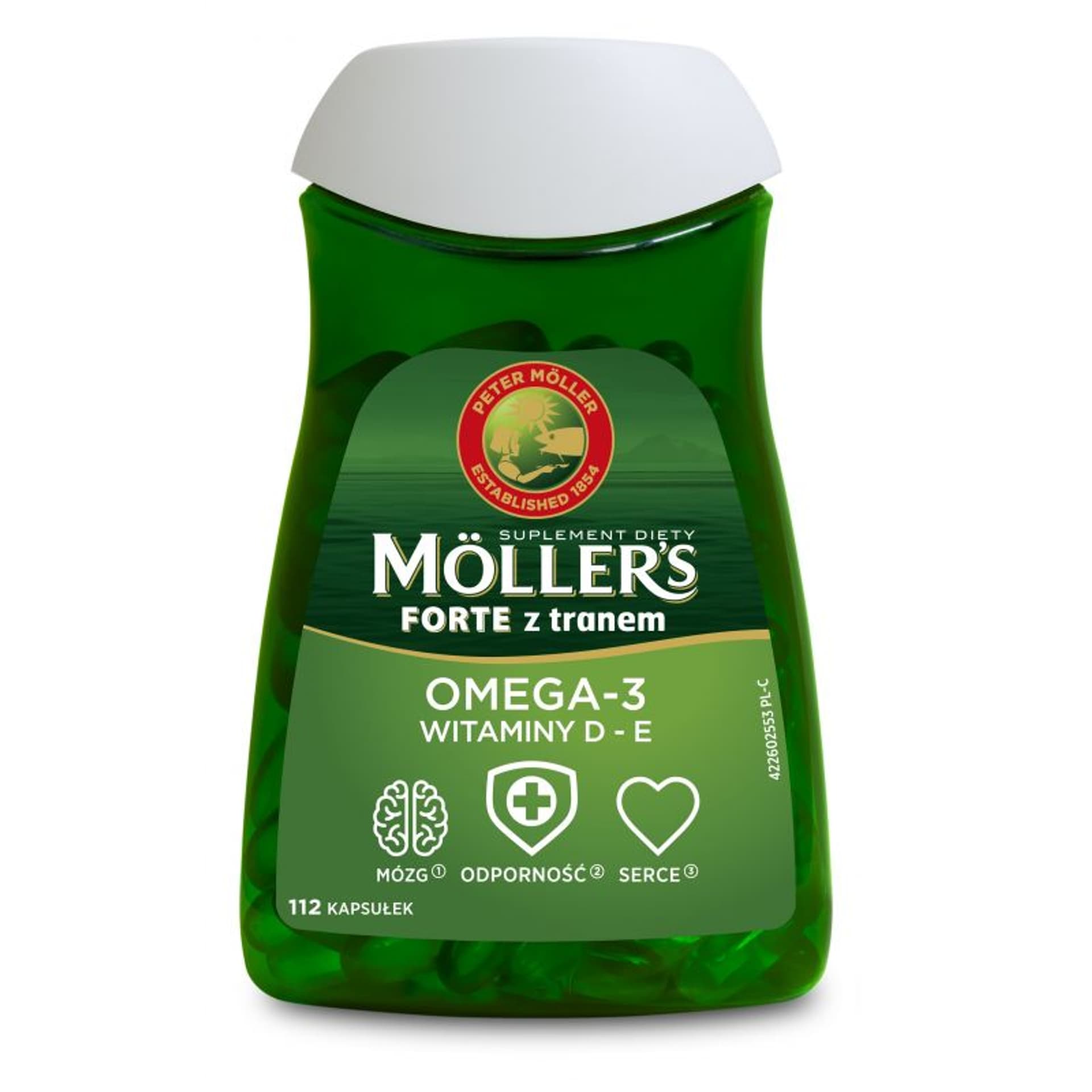 

Möller's Forte z tranem suplement diety 112 kapsułek