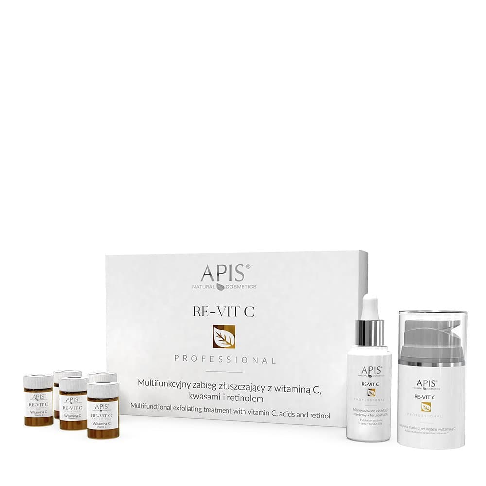 

Apis re-vit c multifunkcyjny zabieg złuszczający z witaminą C,kwasami i retinolem
