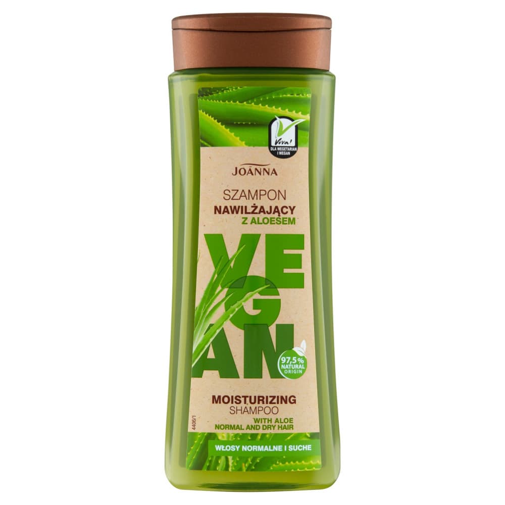 

Joanna Vegan Szampon do włosów nawilżający Aloes - włosy normalne i suche 300ml