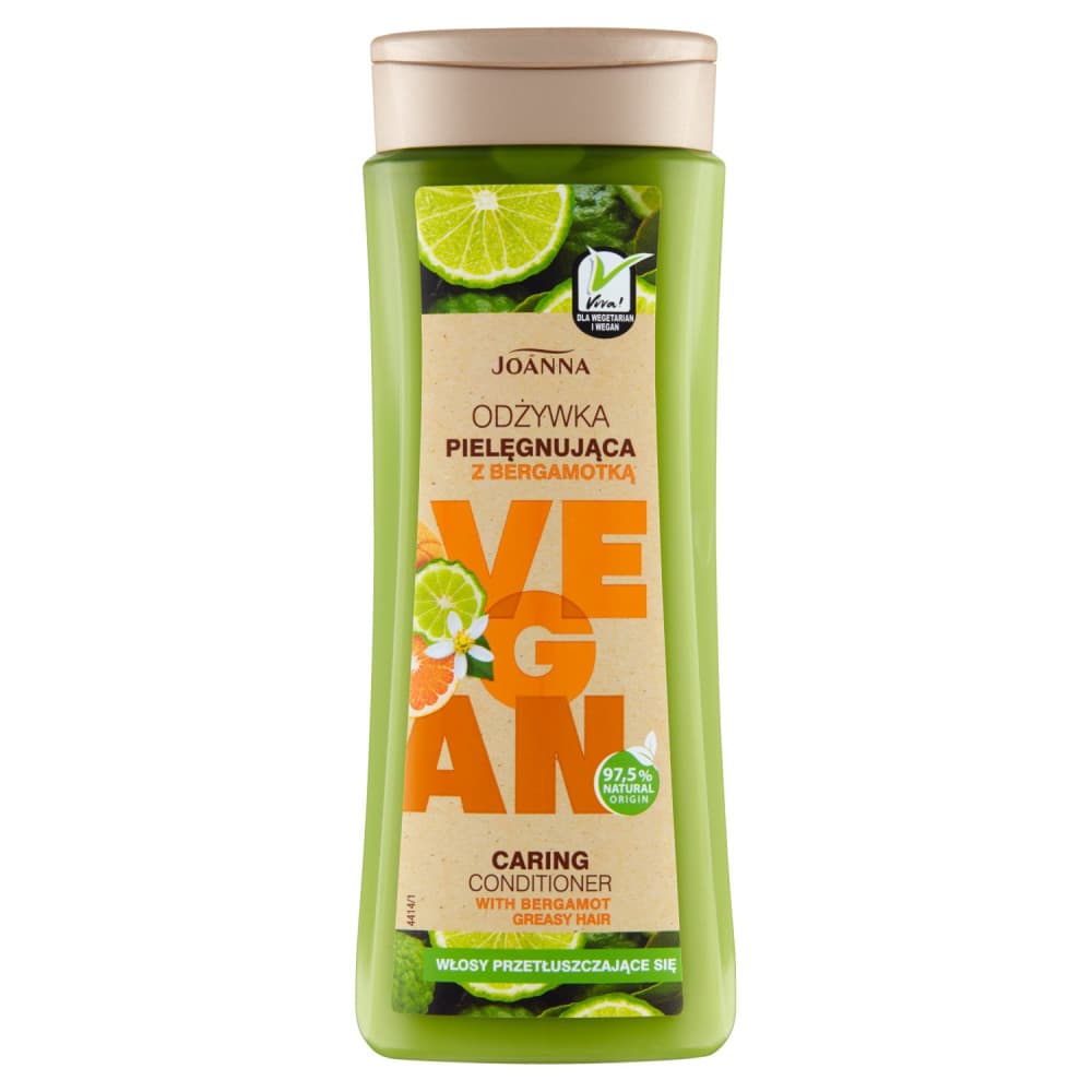 

Joanna Vegan Odżywka do włosów pielęgnująca Bergamotka - włosy przetłuszczające się 300g