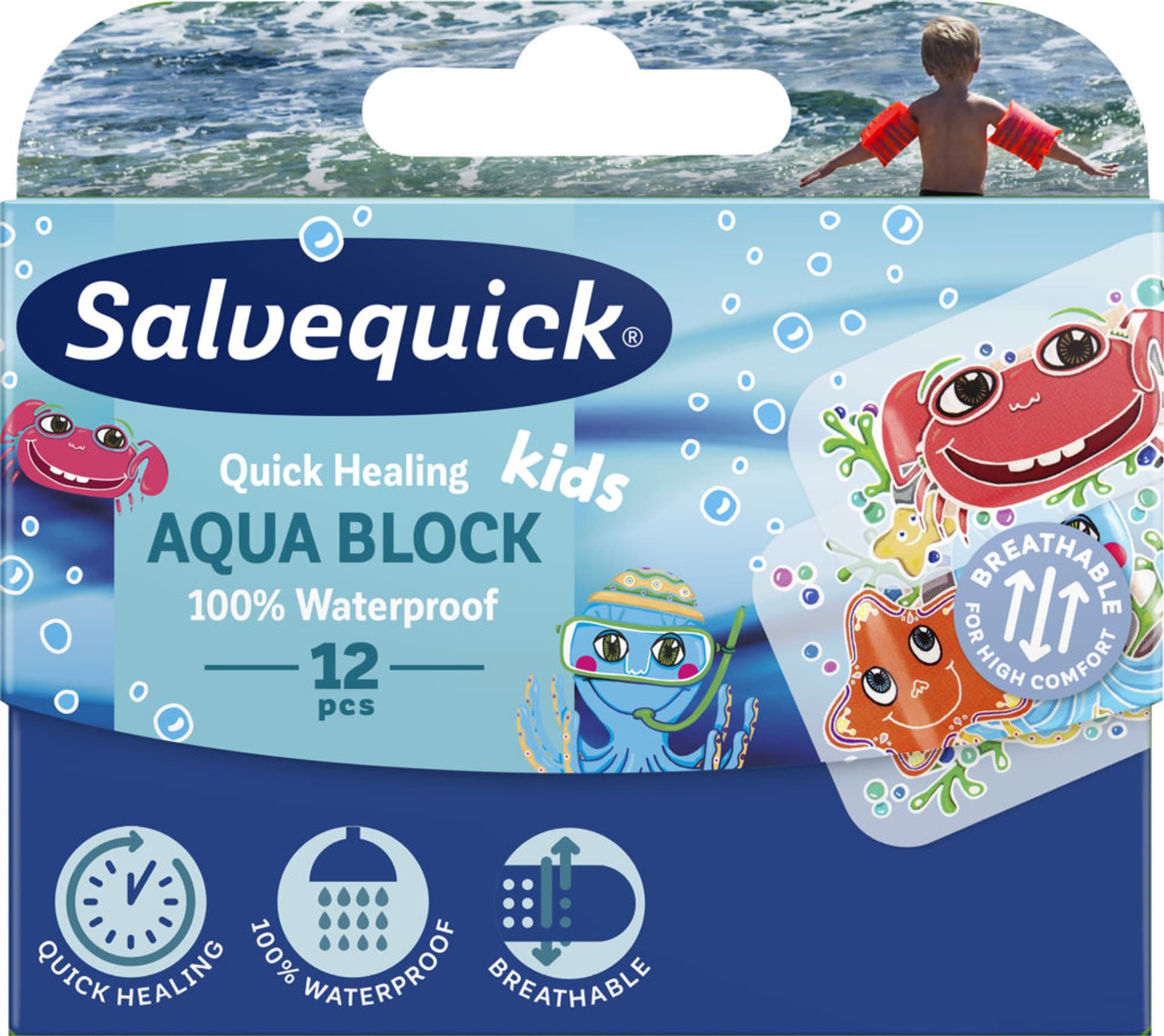 

Salvequick Plastry Aqua Block Kids 1 op-12szt