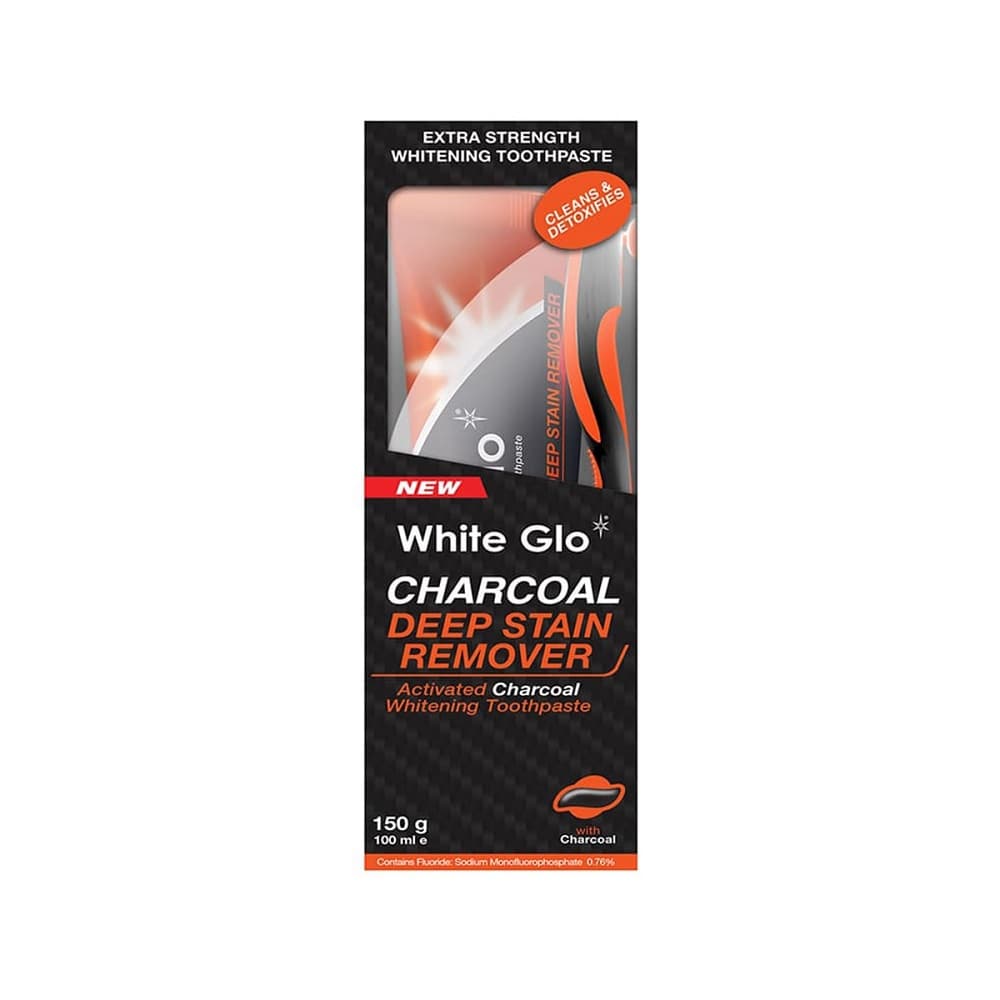 

WHITE GLO Charcoal Deep Stain Remover wybielająca pasta do zębów 100ml