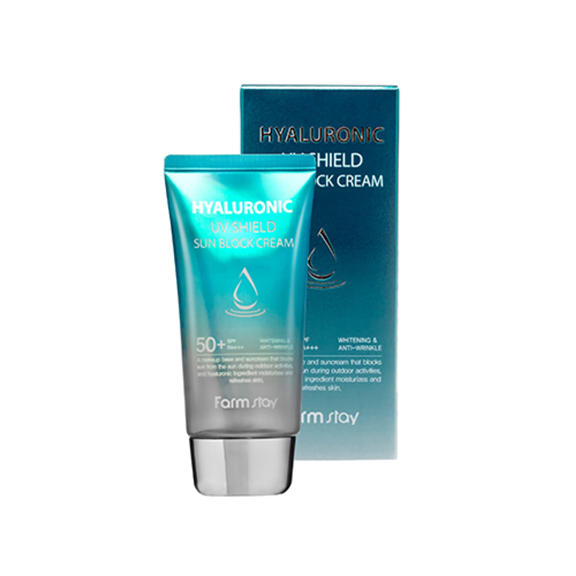 

FARMSTAY Hyaluronic UV Shield Sun Block Cream SPF50+ kremowy bloker przeciwsłoneczny 70g