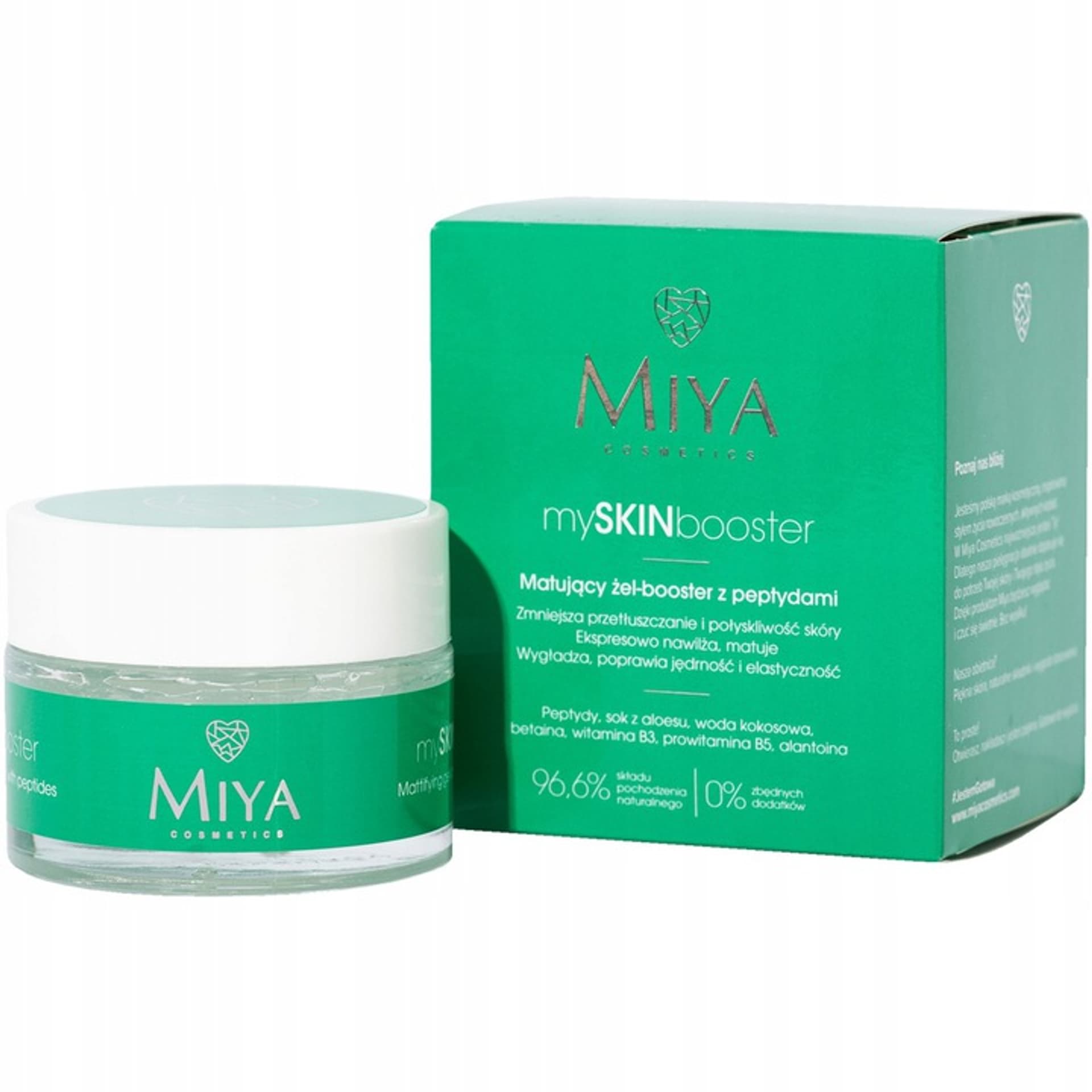 

Miya Cosmetics mySKINbooster matujący żel-booster z peptydami do twarzy 50ml