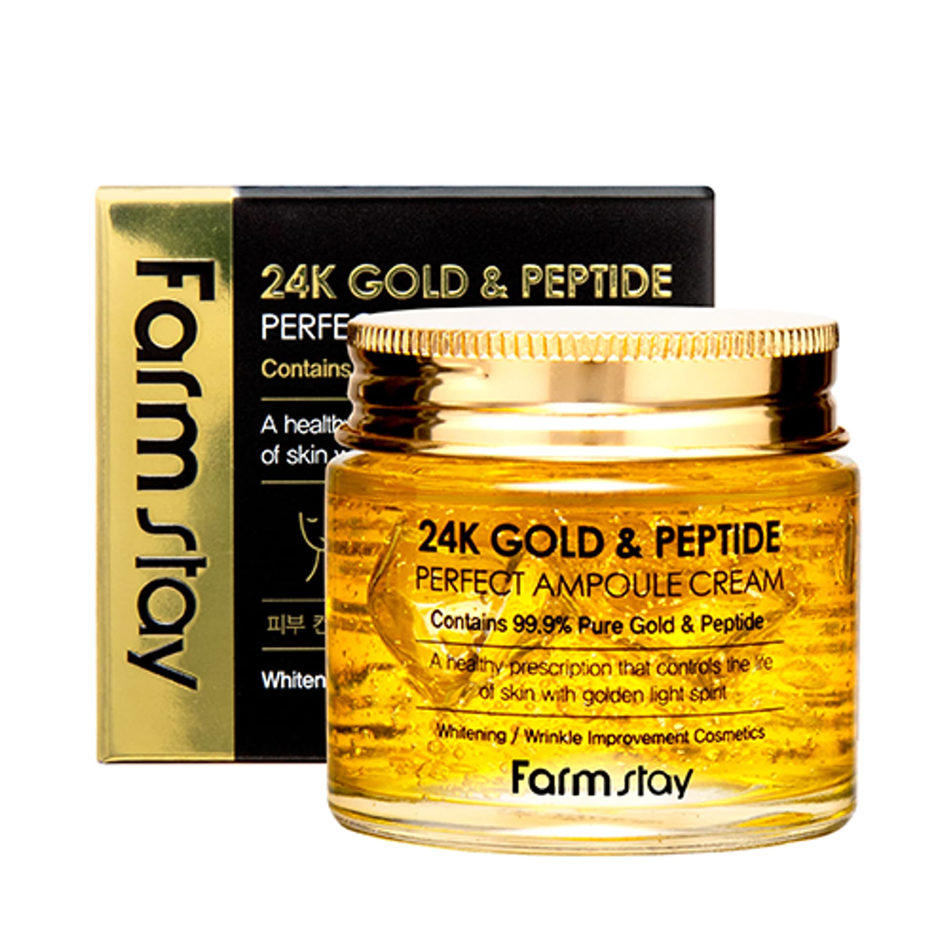 

FARMSTAY 24K Gold Peptide Perfect Ampoule Cream ampułka do twarzy Złoto Peptydy 80ml