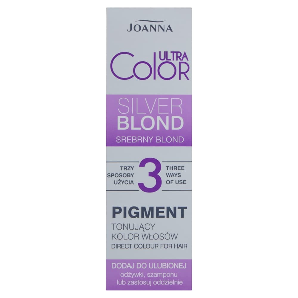 

Joanna Ultra Color Pigment tonujący kolor włosów Srebrny blond 100ml