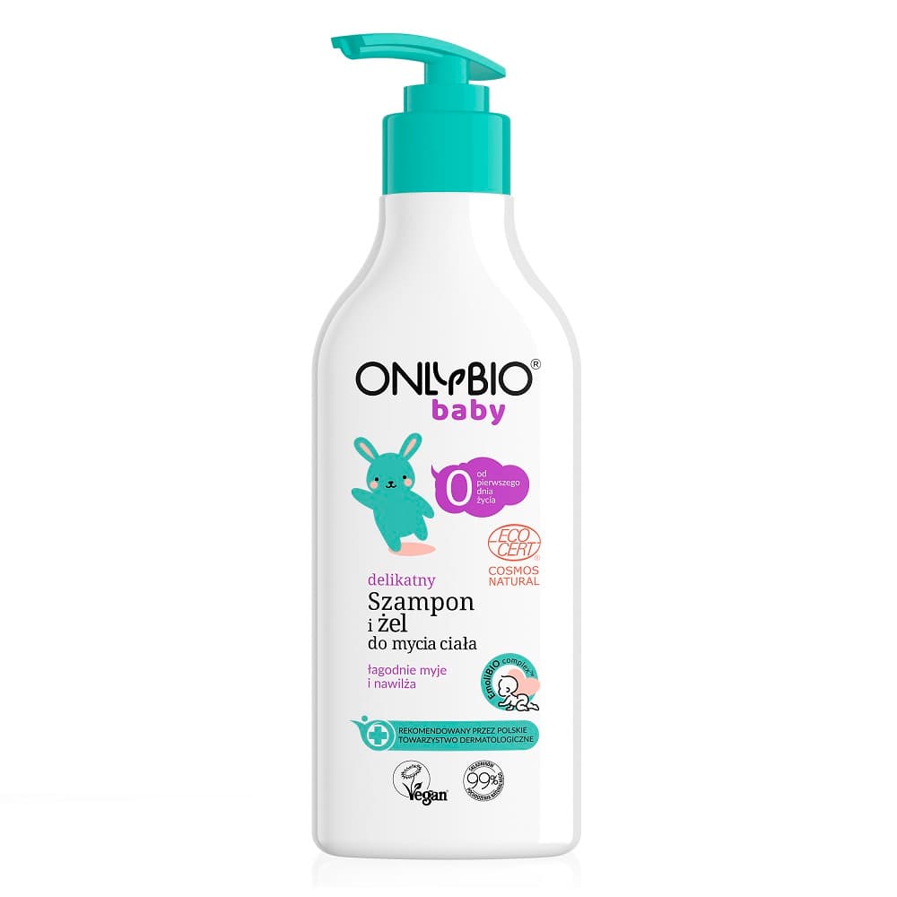 

OnlyBio Baby delikatny szampon i żel do mycia ciała od 1. dnia życia 300ml