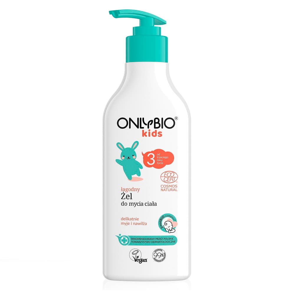 

OnlyBio Kids łagodny żel do mycia ciała od 3. roku życia 300ml