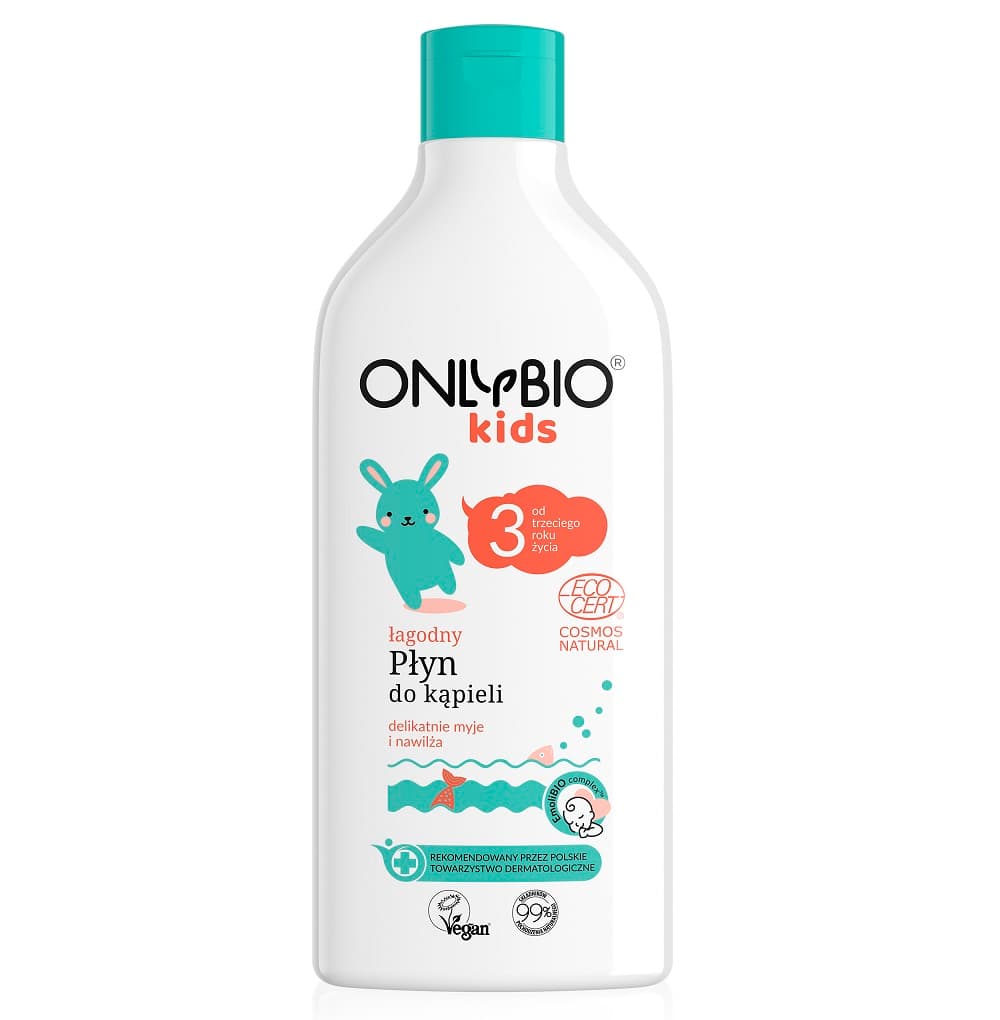 

OnlyBio Kids łagodny płyn do kąpieli od 3. roku życia 500ml