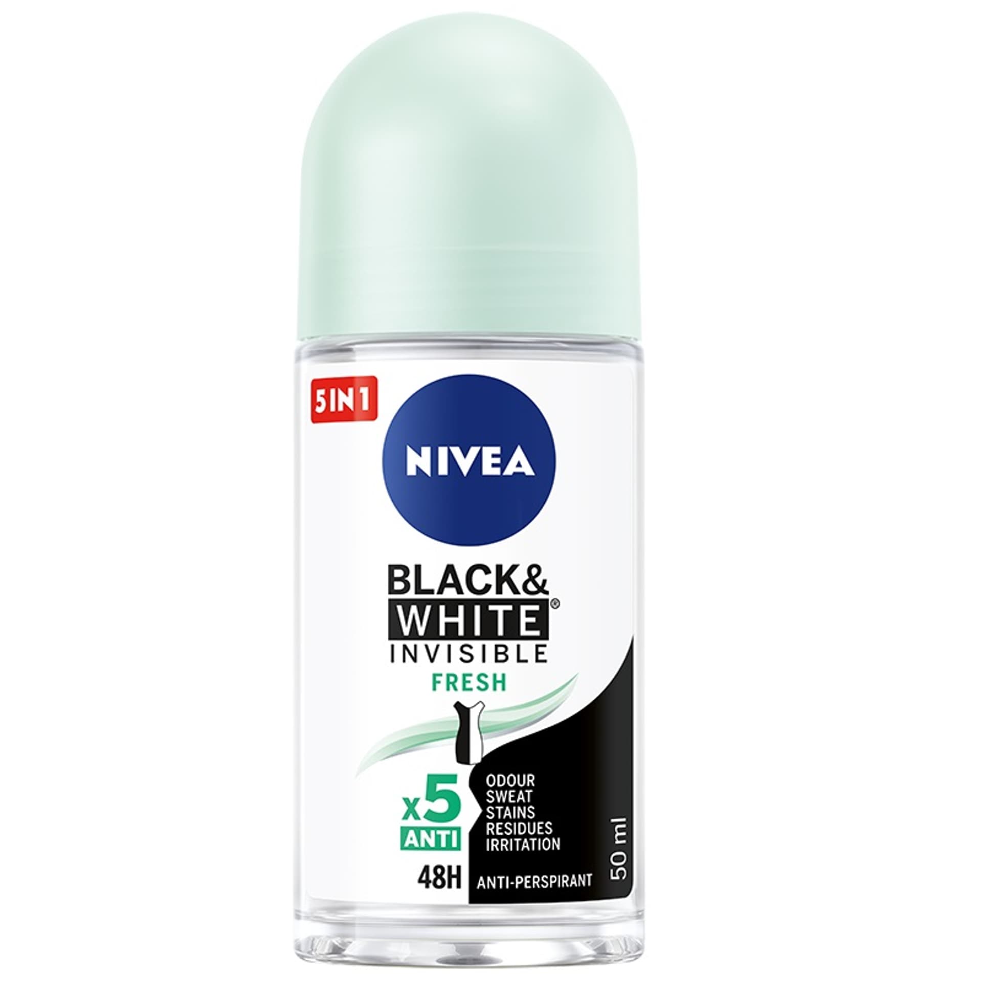 

Nivea Antyperspirant Black&White Invisible Fresh roll-on damski 50ml