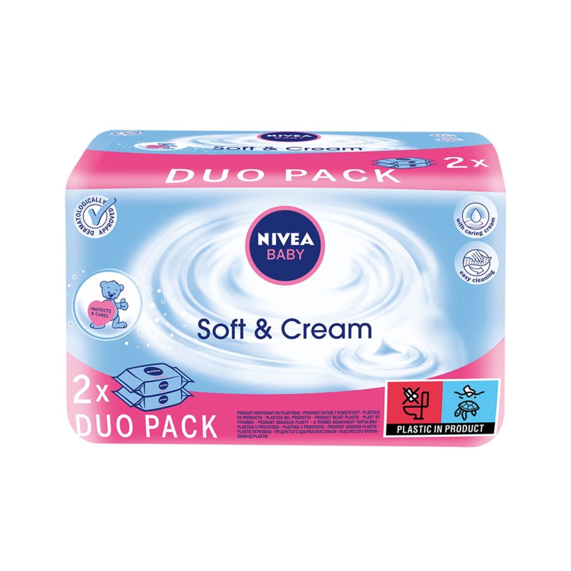 

Nivea Baby Chusteczki Soft & Creme duopack 2 x 63szt