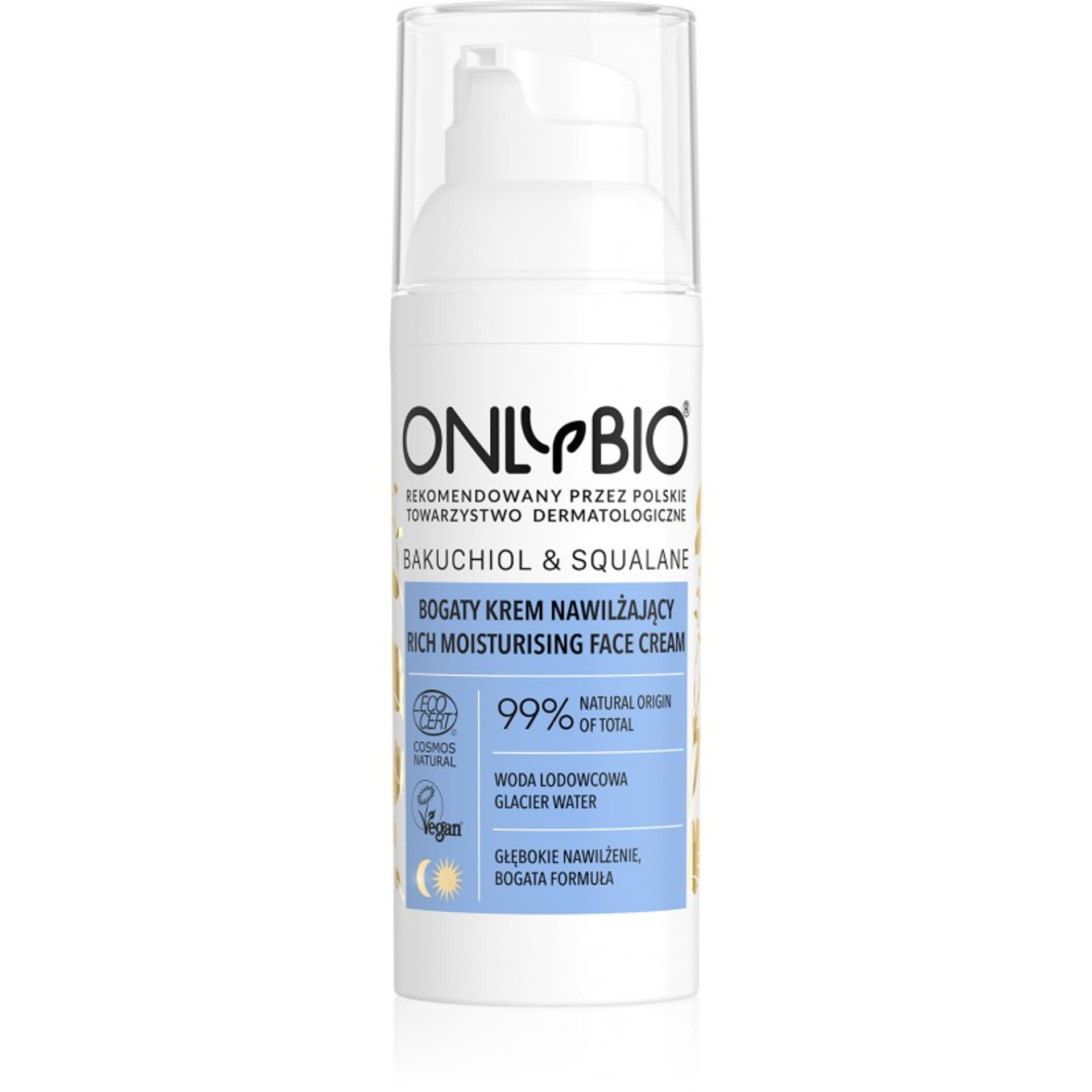 

ONLYBIO BakuchiolSqualane Rich Moisturising Face Cream bogaty krem nawilżający 50ml