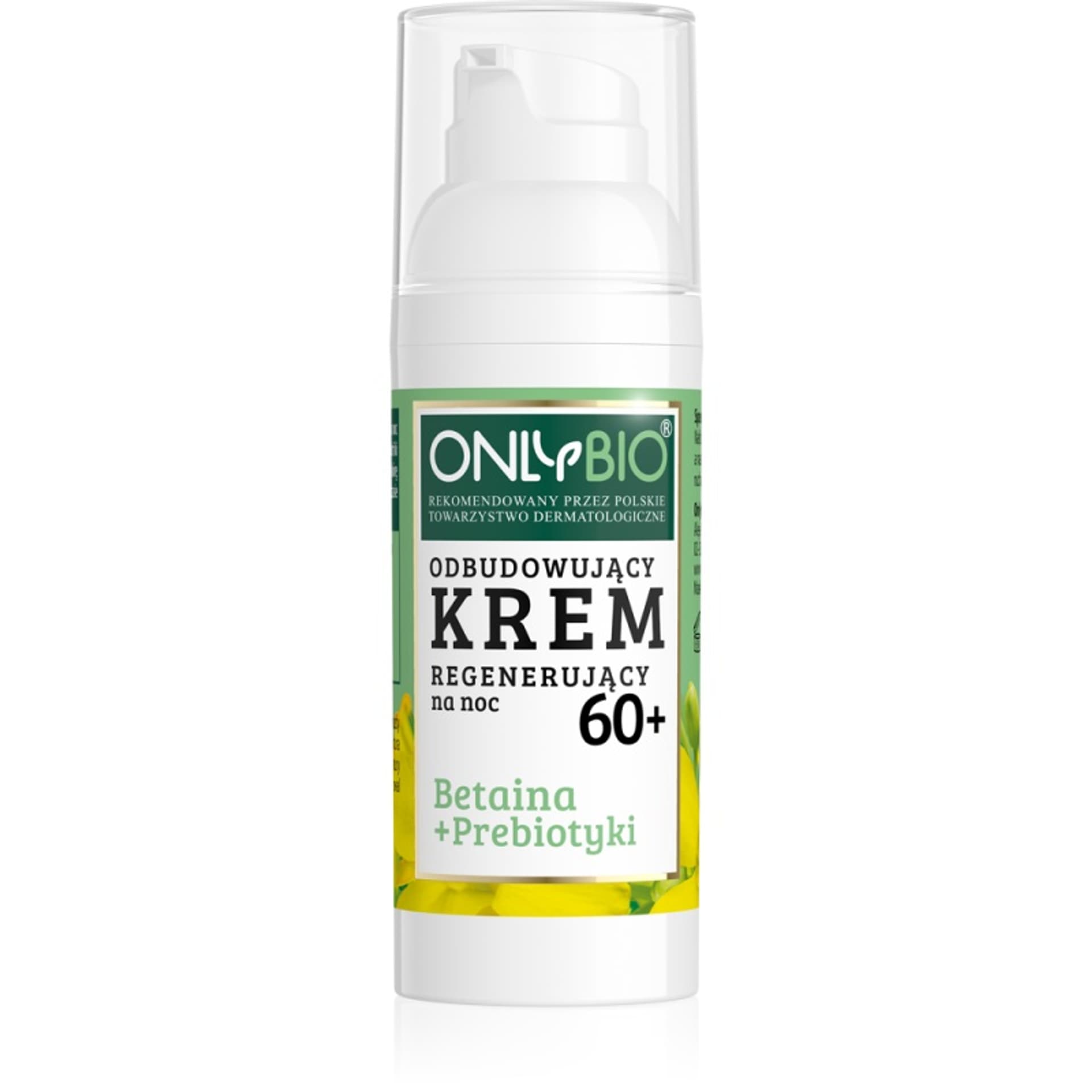 

OnlyBio Betaina + Prebiotyki odbudowujący krem regenerujący na noc 60+ 50ml