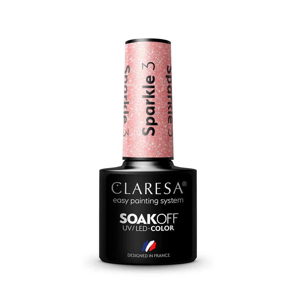 

Claresa Soak Off UV/LED Sparkle lakier hybrydowy 3 5g