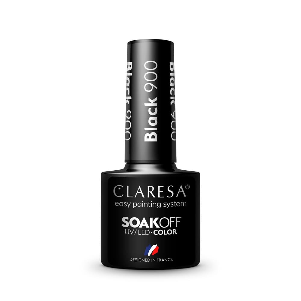 

CLARESA Lakier hybrydowy BLACK 900 -5g