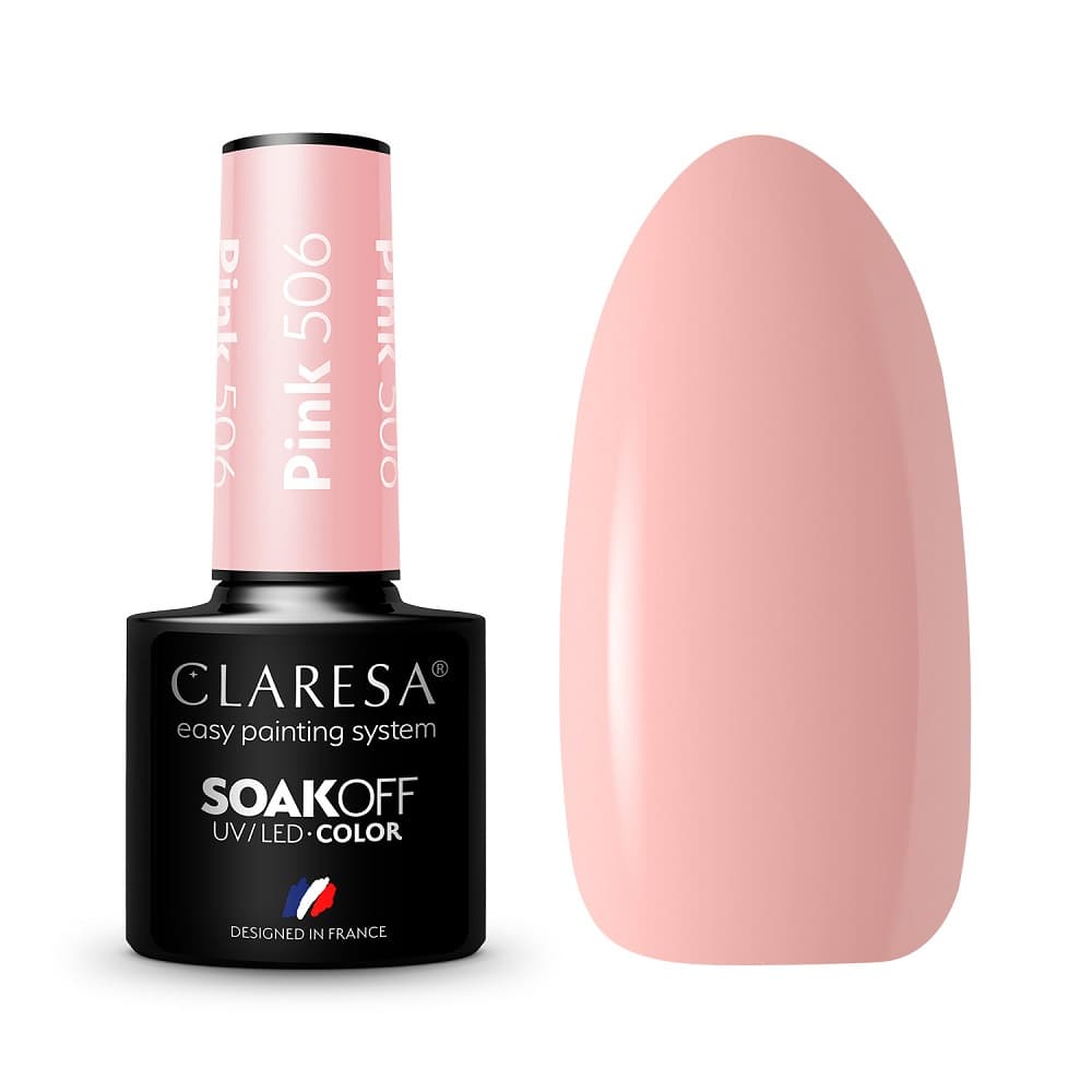 

Claresa Soak Off UV/LED Pink lakier hybrydowy 506 5g