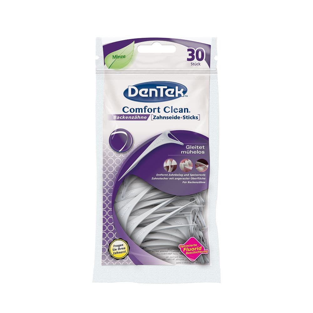 

DenTek Comfort Clean wykałaczki do zębów z nitką do zębów trzonowych 30szt