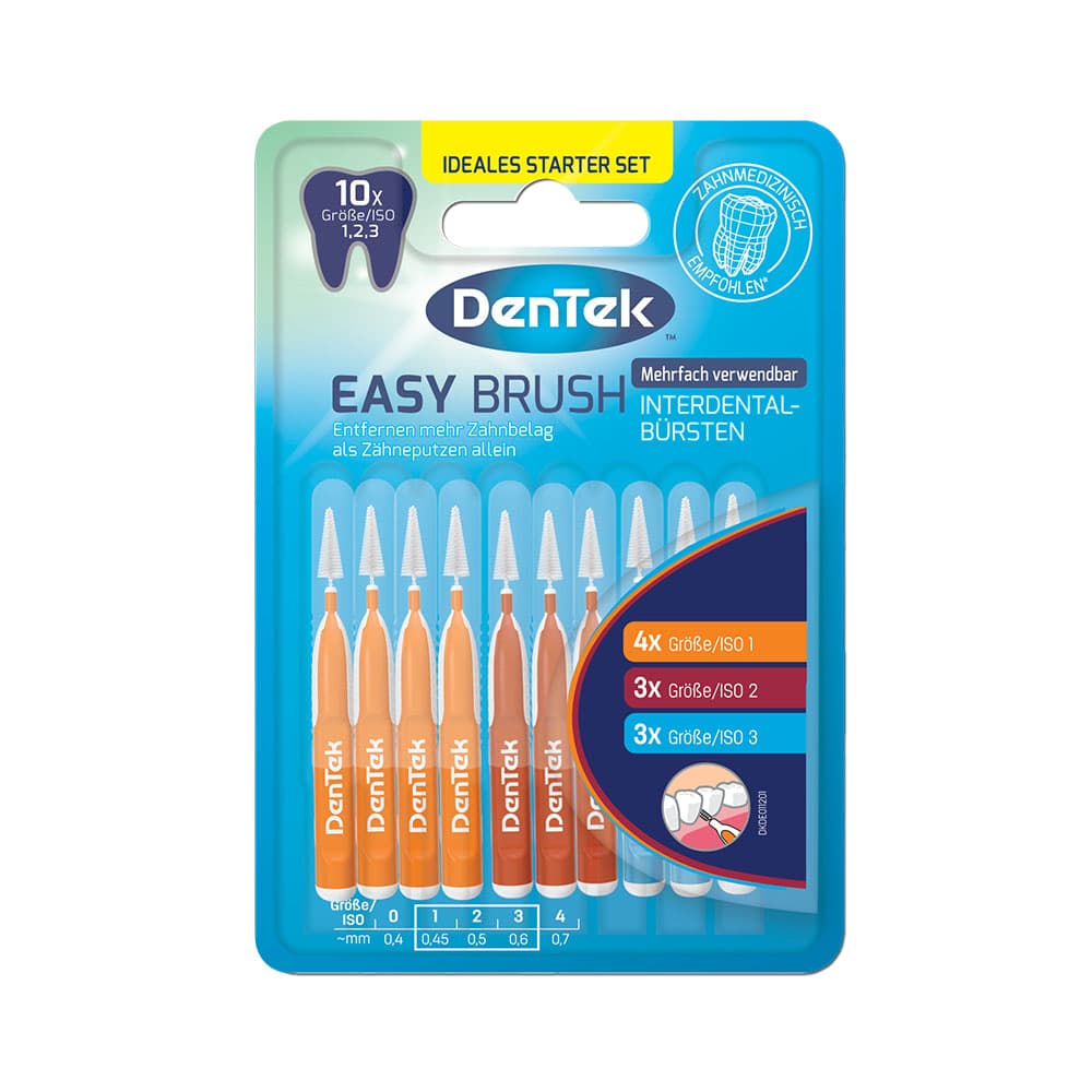 

DenTek Easy Brush szczoteczka do przestrzeni międzyzębowych Mix 10szt