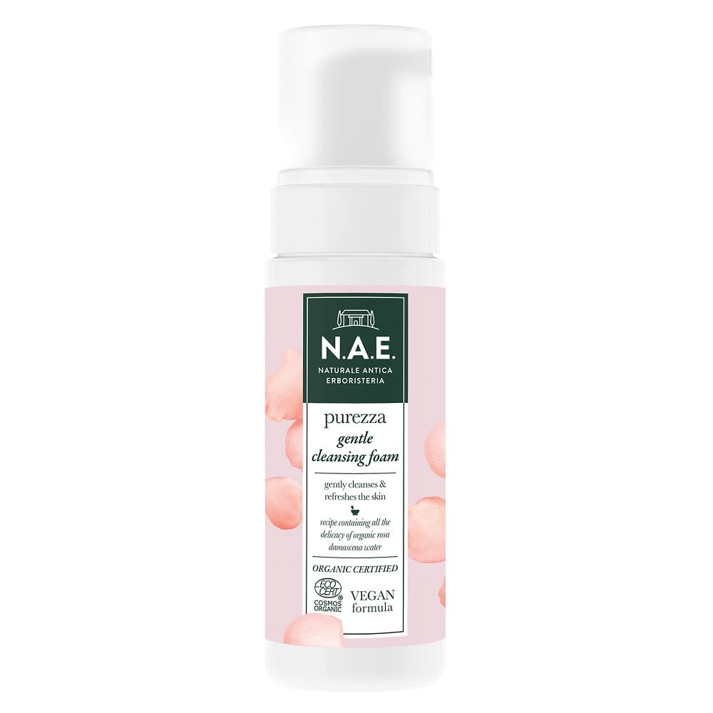 

N.A.E Purezza Gentle Cleansing Foam kremowa pianka oczyszczająca z organiczną wodą z róży damasceńskiej 150ml