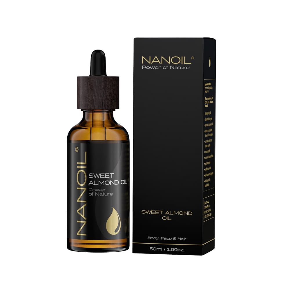 

Nanoil Sweet Almond Oil olejek migdałowy do pielęgnacji włosów i ciała 50ml