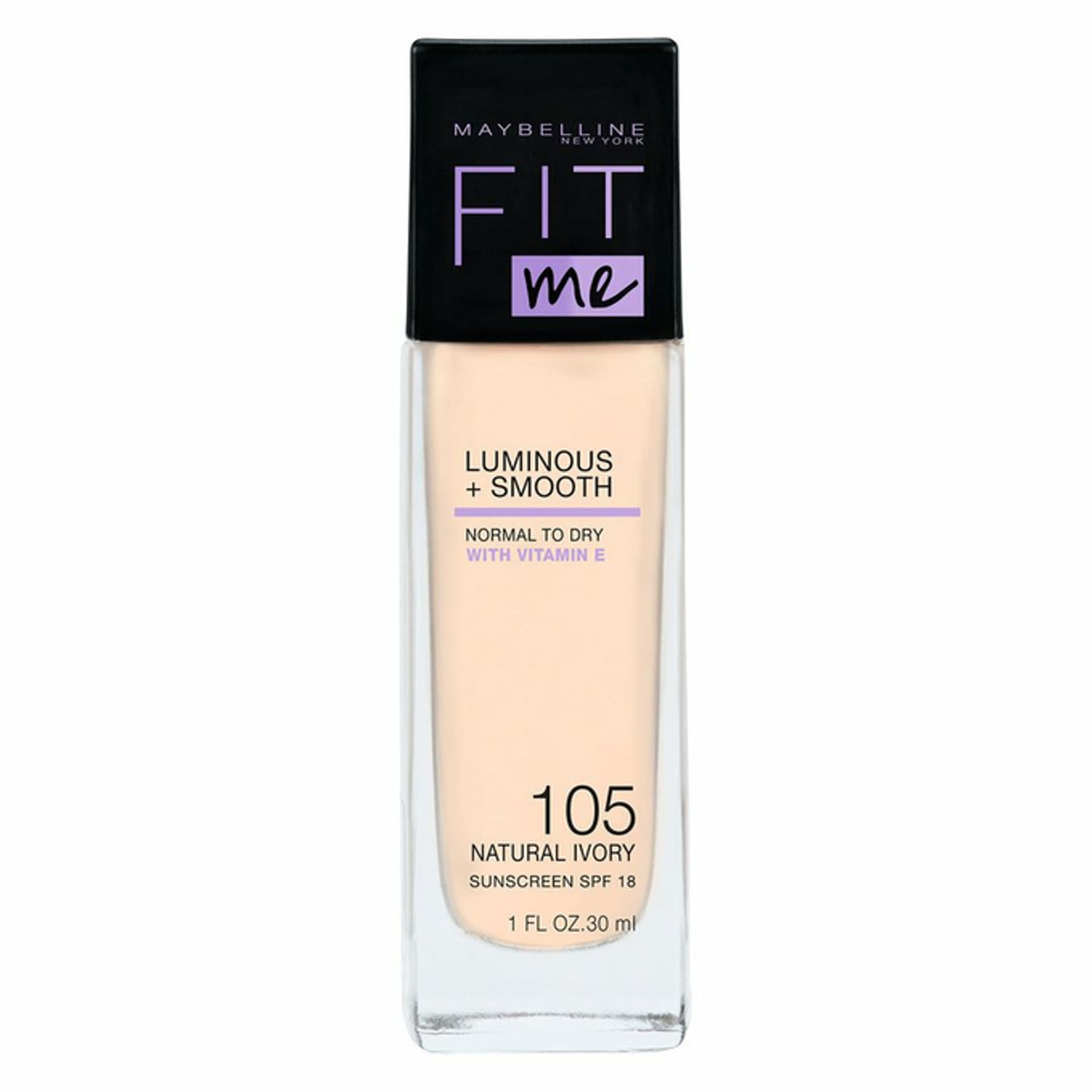

Maybelline Fit Me Luminous + Smooth Foundation rozświetlający podkład do twarzy 105 Natural Ivory 30ml