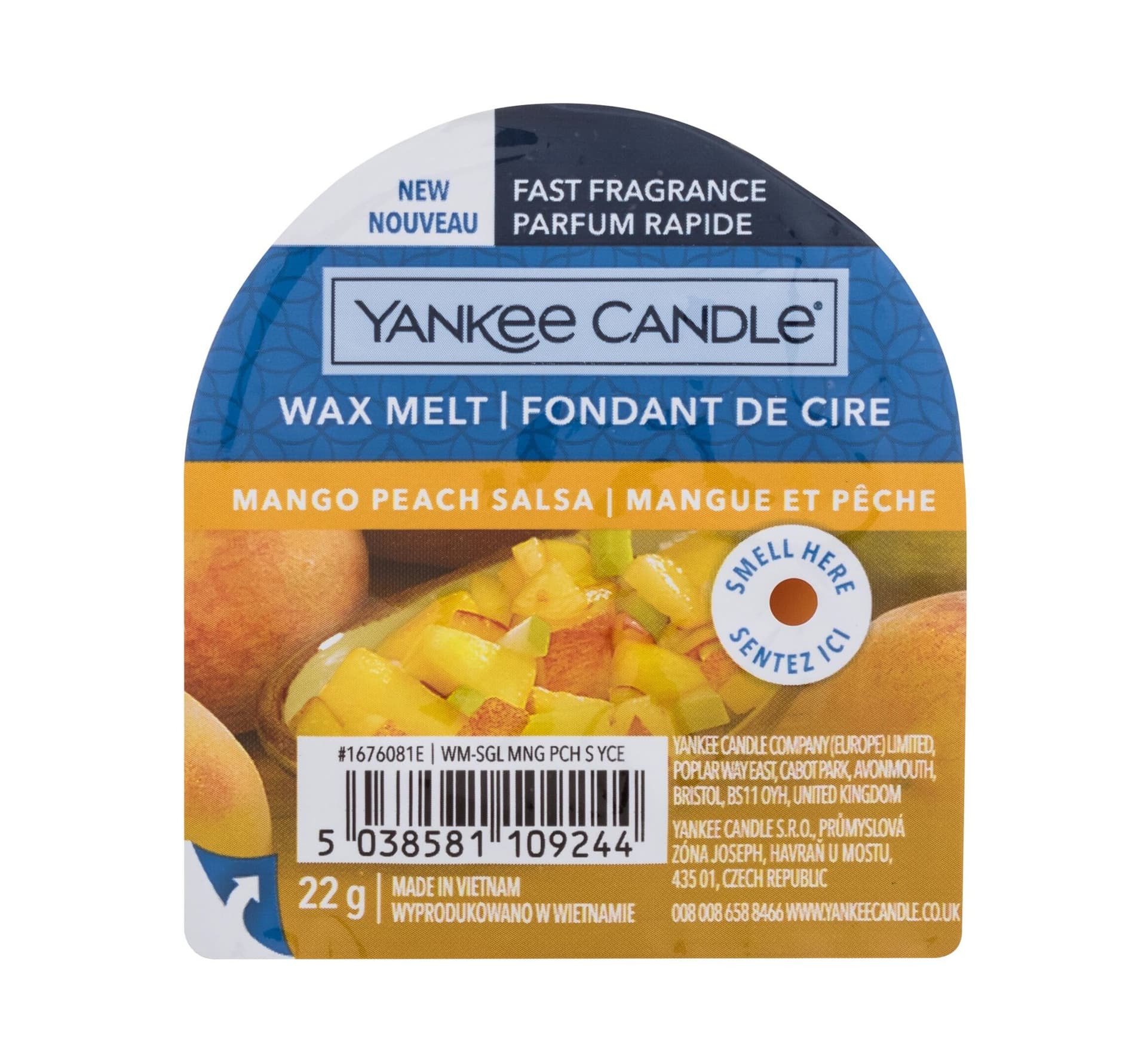

Yankee Candle Zapachowy wosk Mango Peach Salsa 22 g (U)