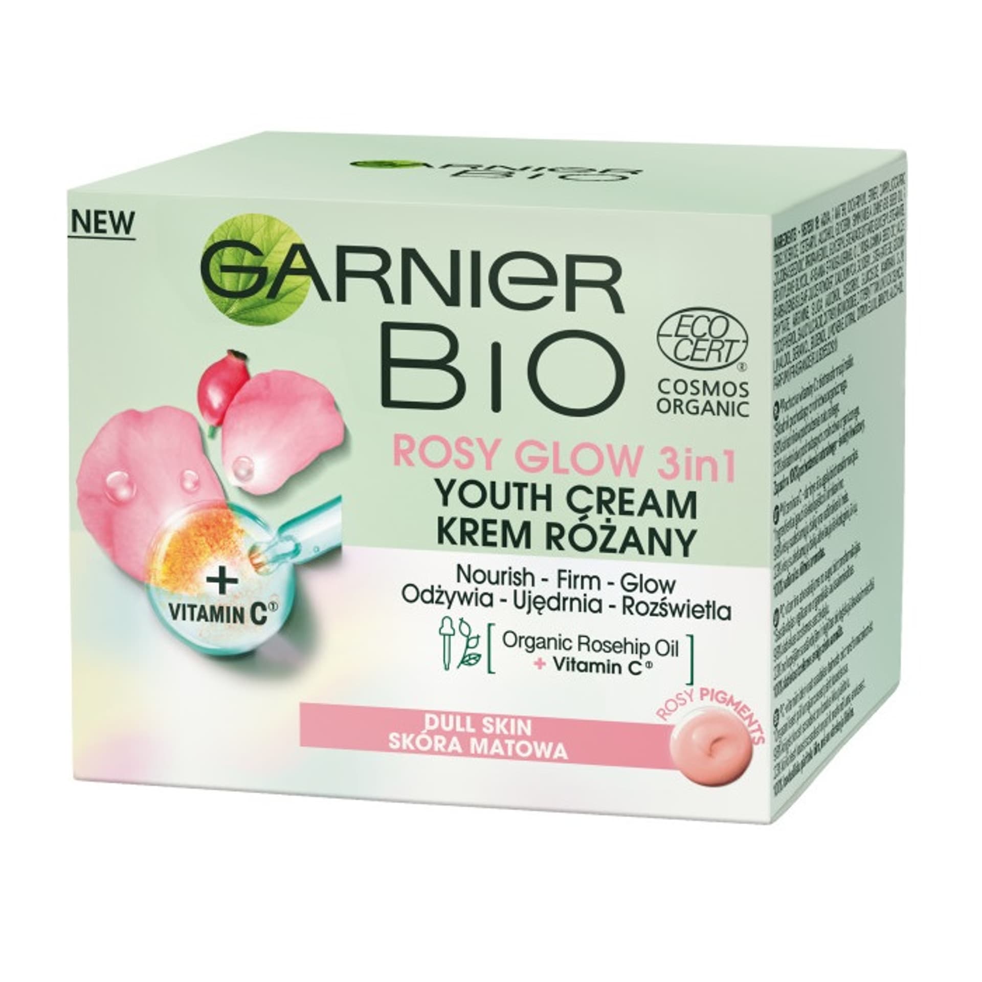 

Garnier BIO Krem różany Rosy Glow 3in1 do cery matowej 50ml