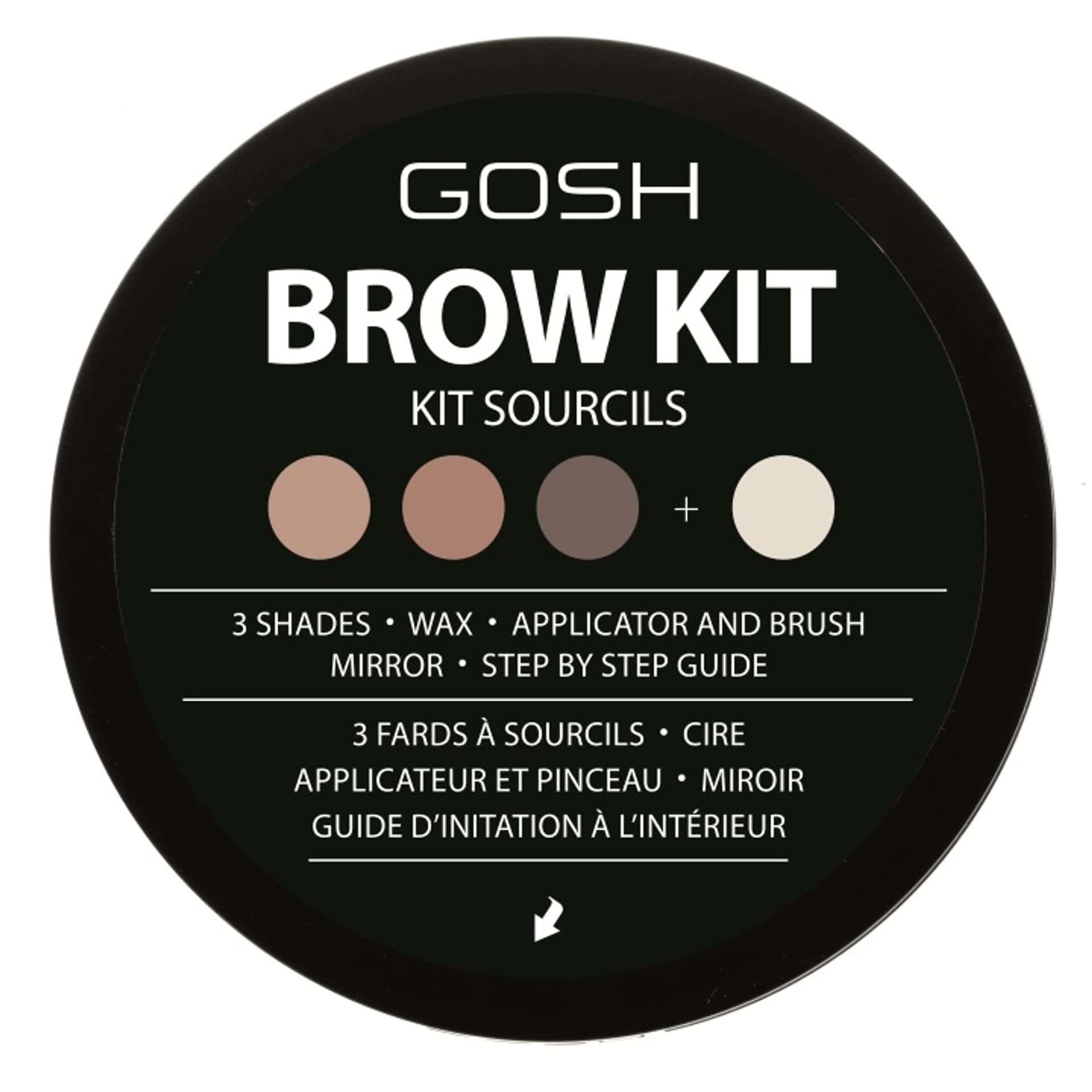 

GOSH Brow Kit zestaw do stylizacji brwi 001