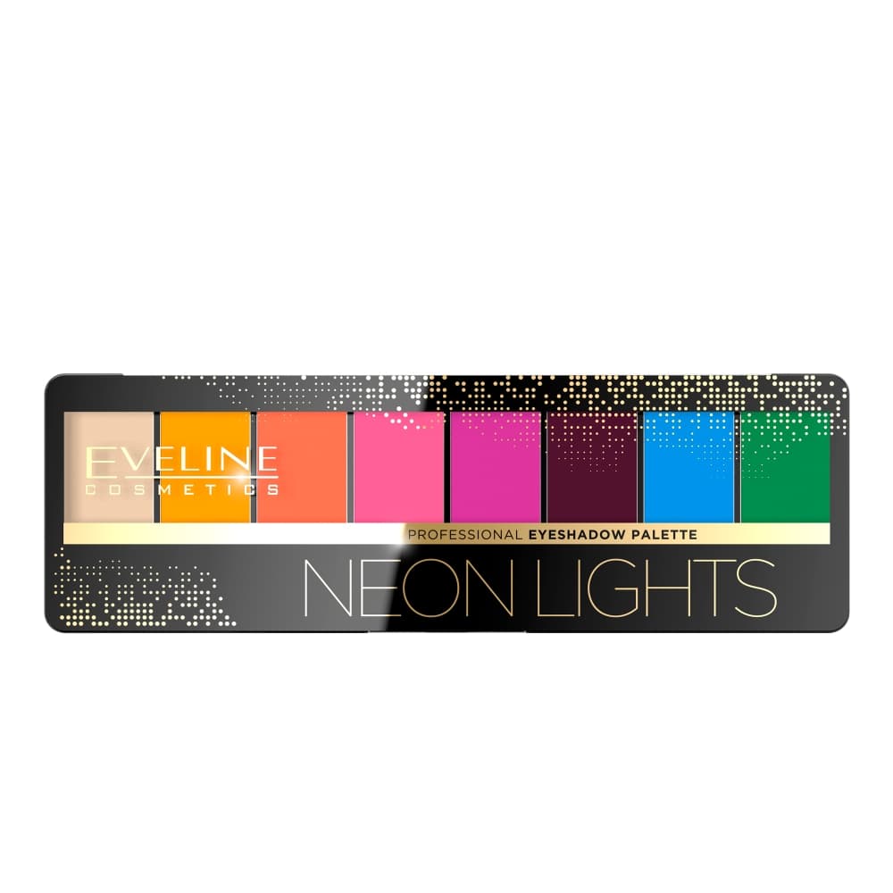 

Eveline Eyeshadow Professional Palette Zestaw cieni do powiek NEON LIGHTS (8) 1 szt, 8) 1 sz