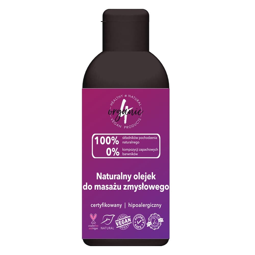 

4organic Naturalny olejek do masażu zmysłowego 100ml