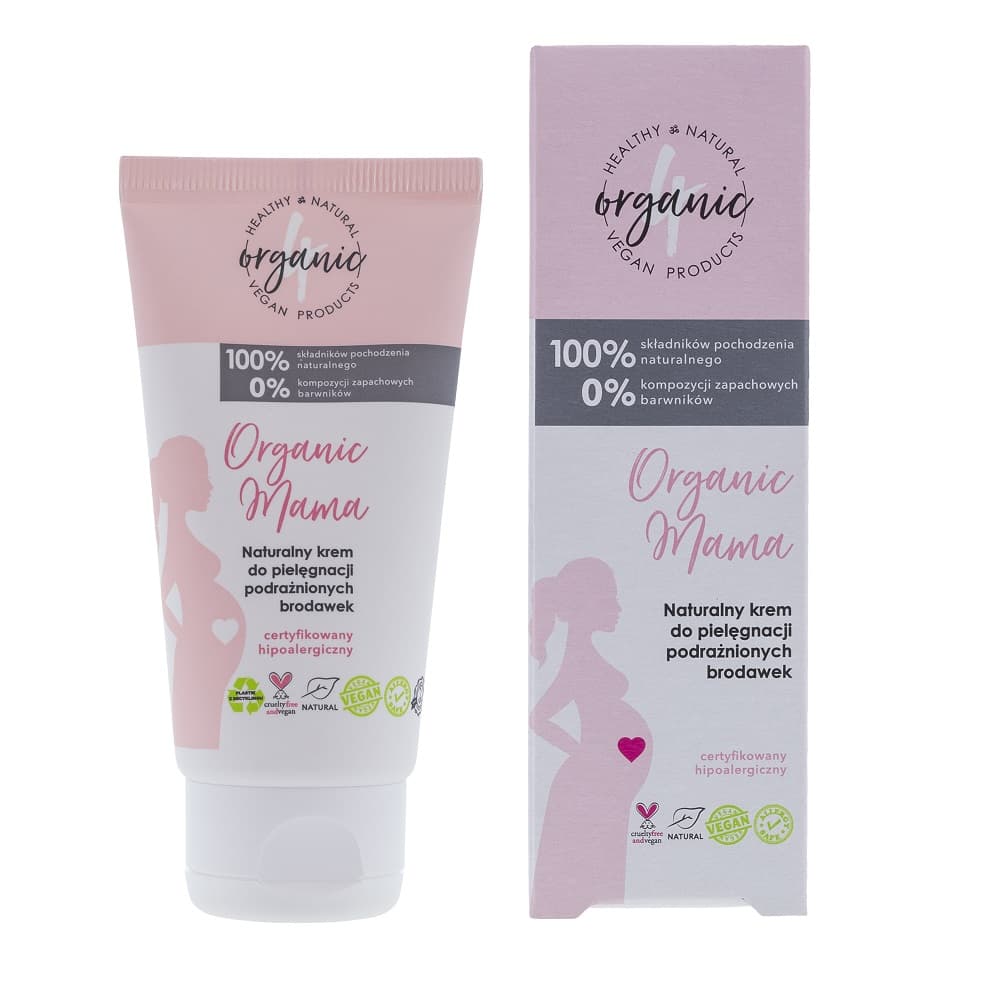 

4organic Organic Mama naturalny krem do pielęgnacji podrażnionych brodawek 50ml