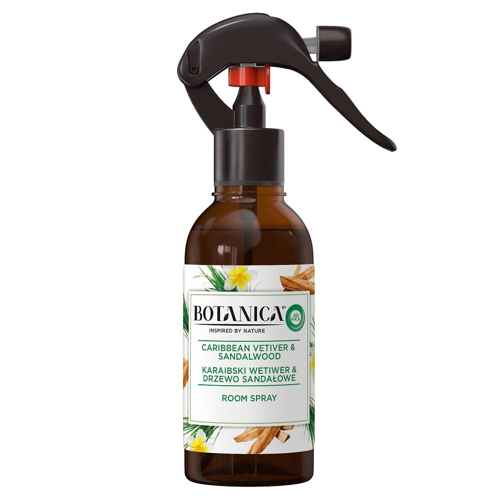 

Air Wick Botanica Room Spray odświeżacz powietrza w sprayu Karaibski Wetiwer Drzewo Sandałowe 236ml