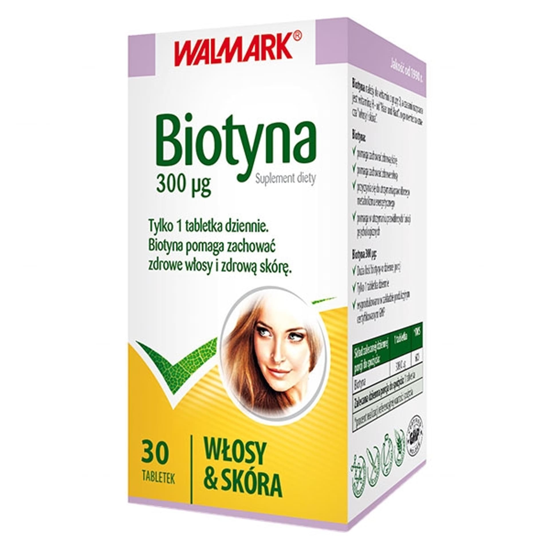 

WALMARK Biotyna 300µg suplement diety 30 tabletek